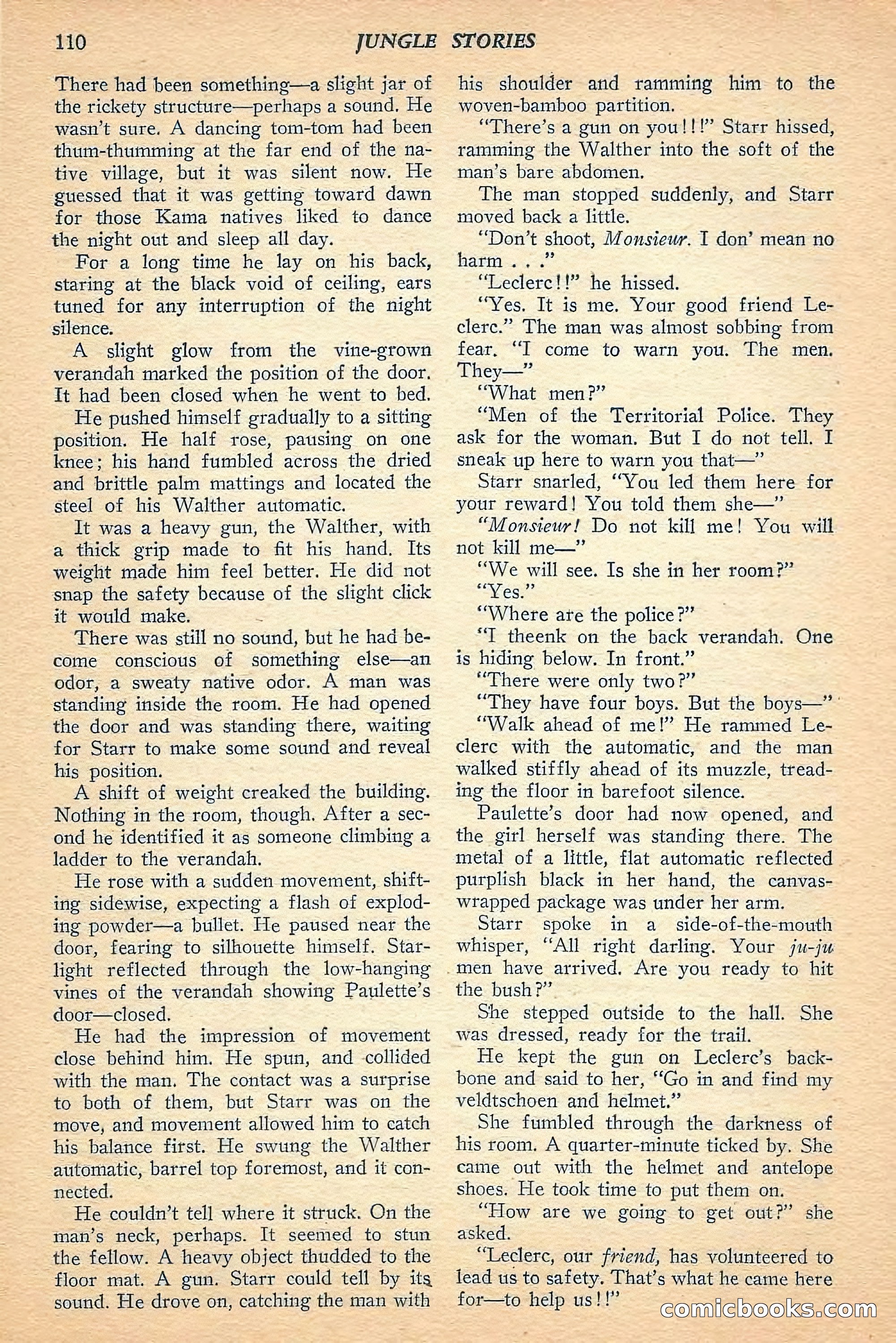Jungle Stories, Spring 1948 — page 112 of 132