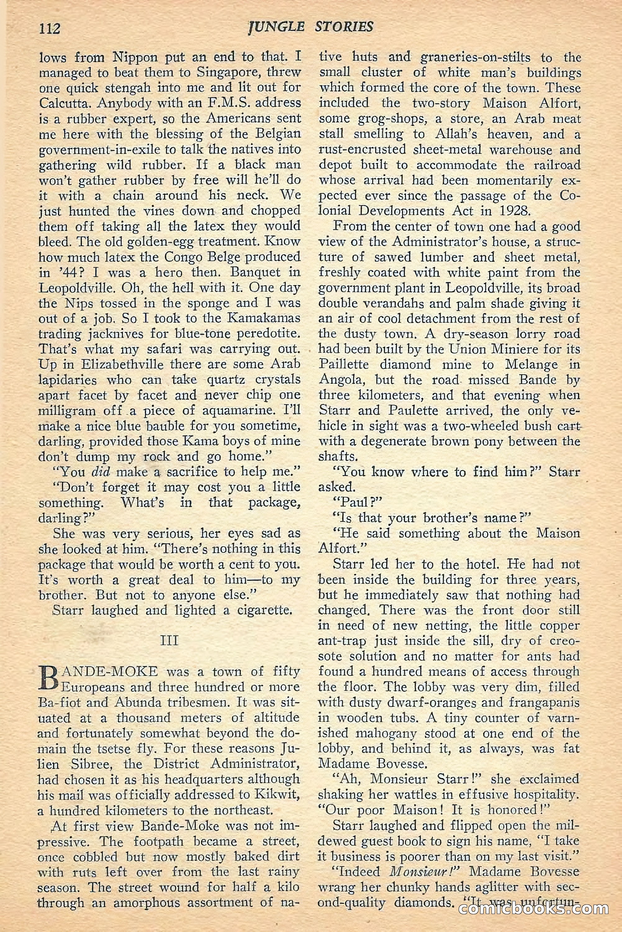 Jungle Stories, Spring 1948 — page 114 of 132