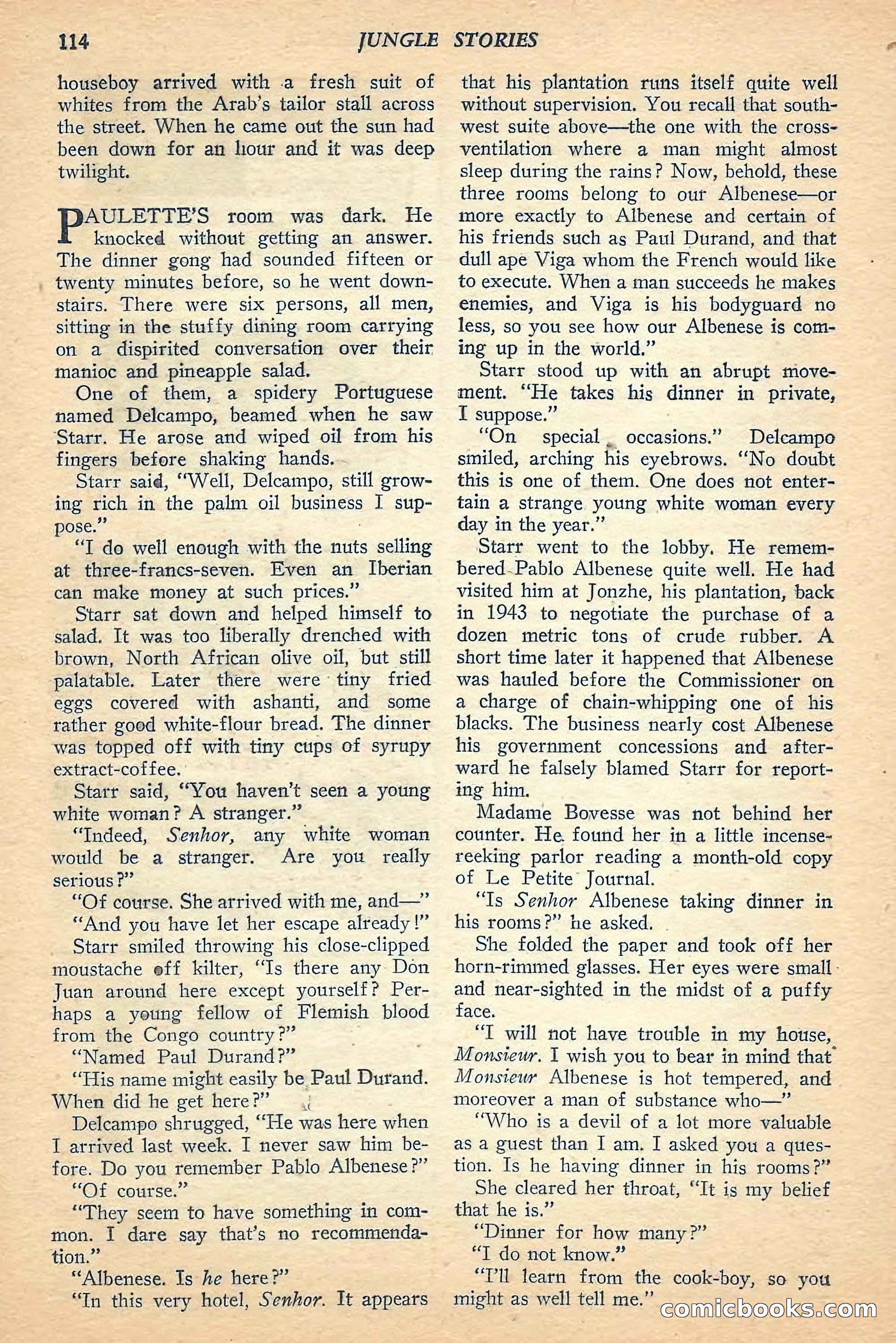 Jungle Stories, Spring 1948 — page 116 of 132