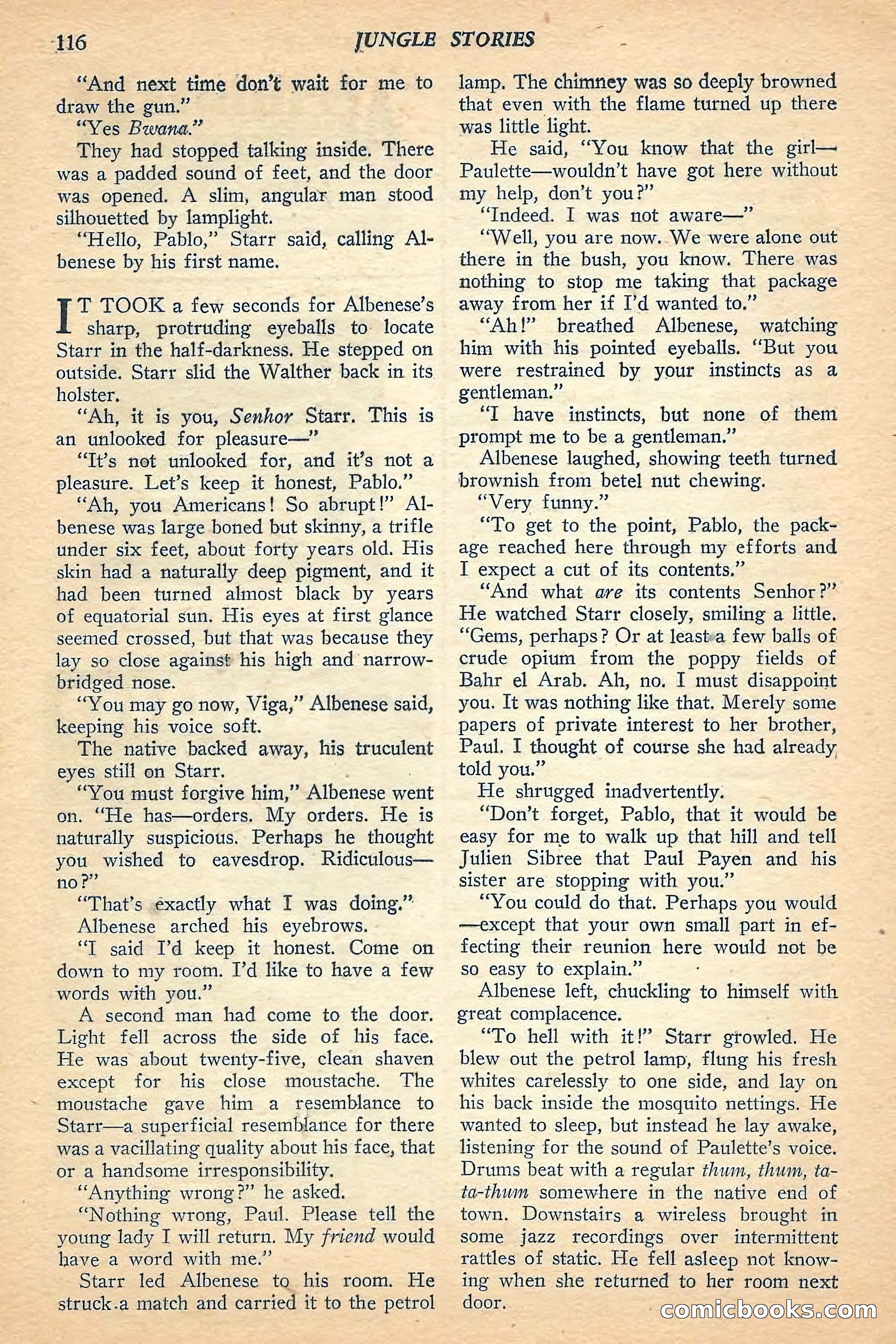 Jungle Stories, Spring 1948 — page 118 of 132