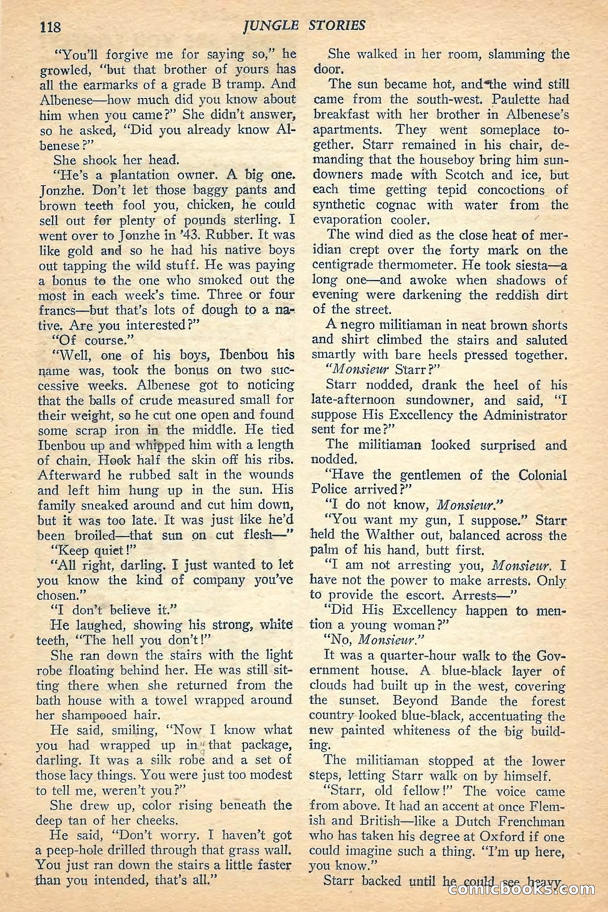 Jungle Stories, Spring 1948 — page 120 of 132