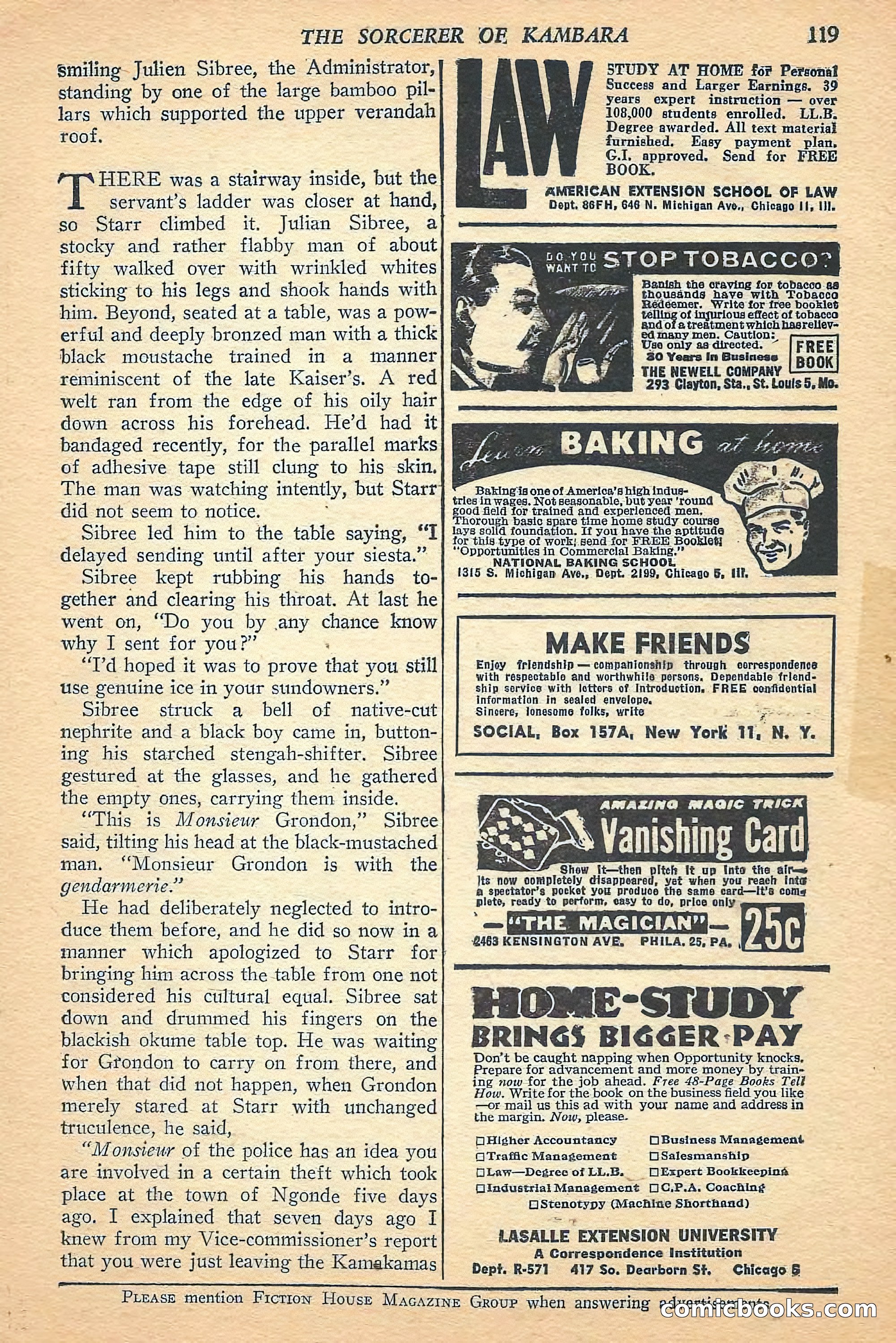 Jungle Stories, Spring 1948 — page 121 of 132