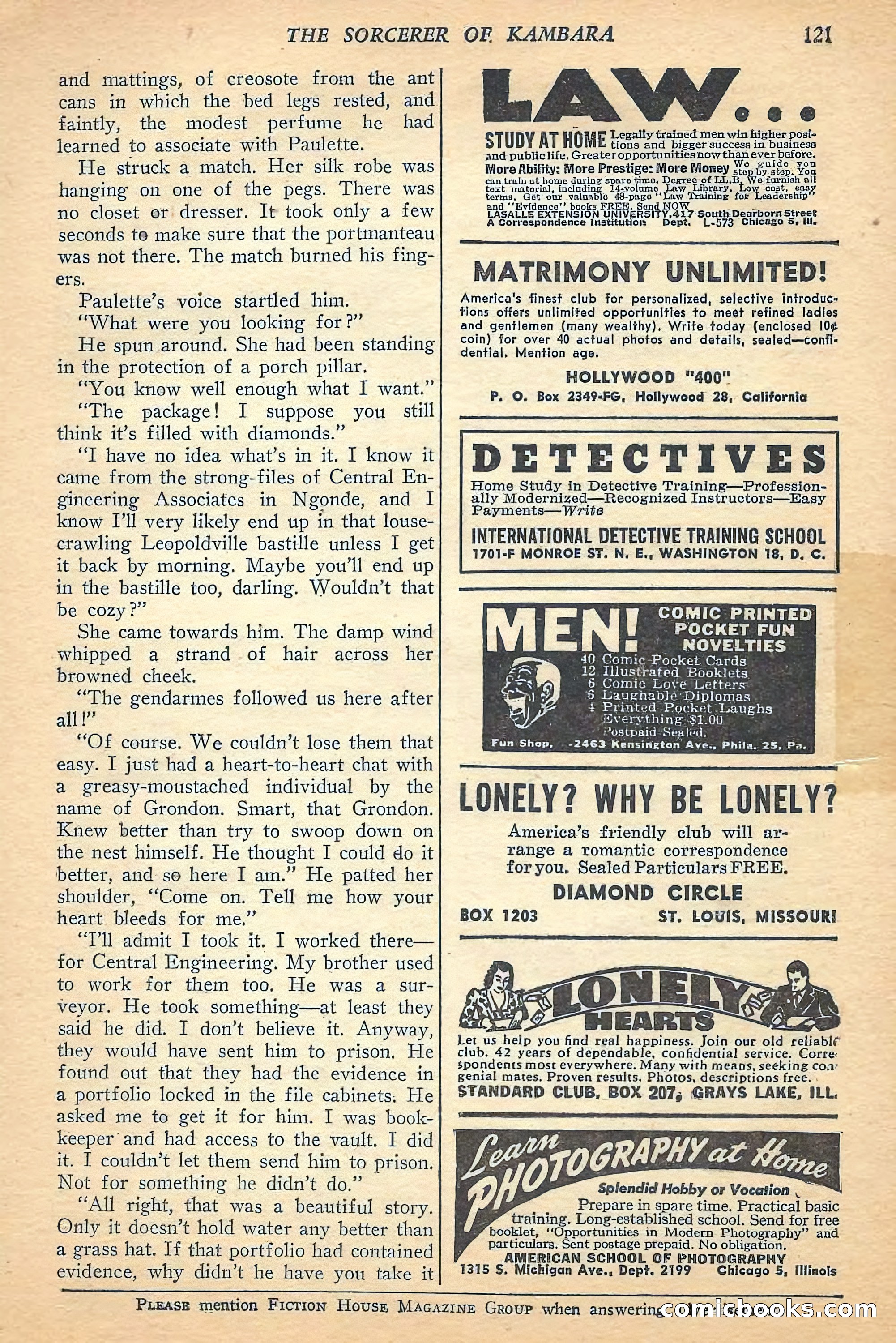 Jungle Stories, Spring 1948 — page 123 of 132