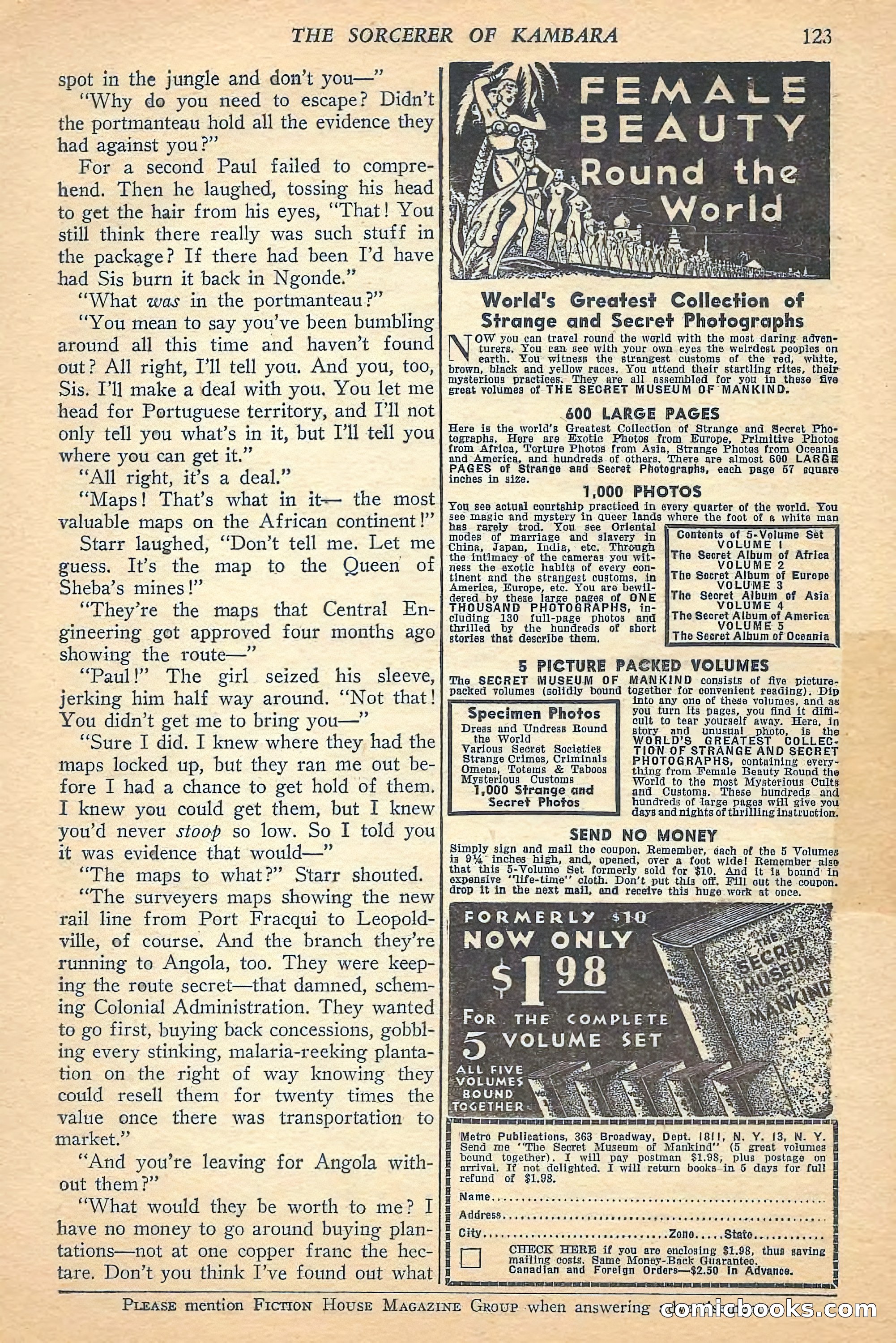 Jungle Stories, Spring 1948 — page 125 of 132