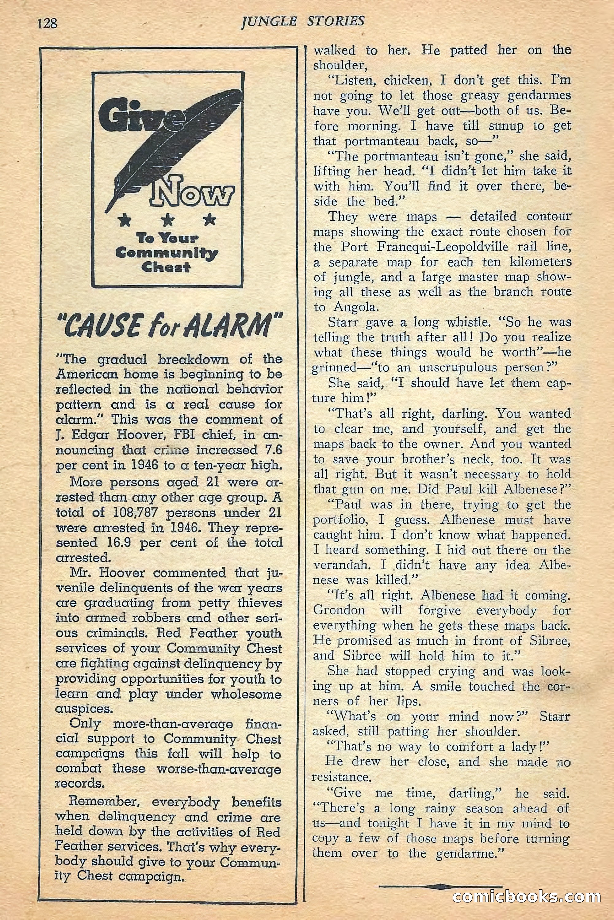 Jungle Stories, Spring 1948 — page 130 of 132