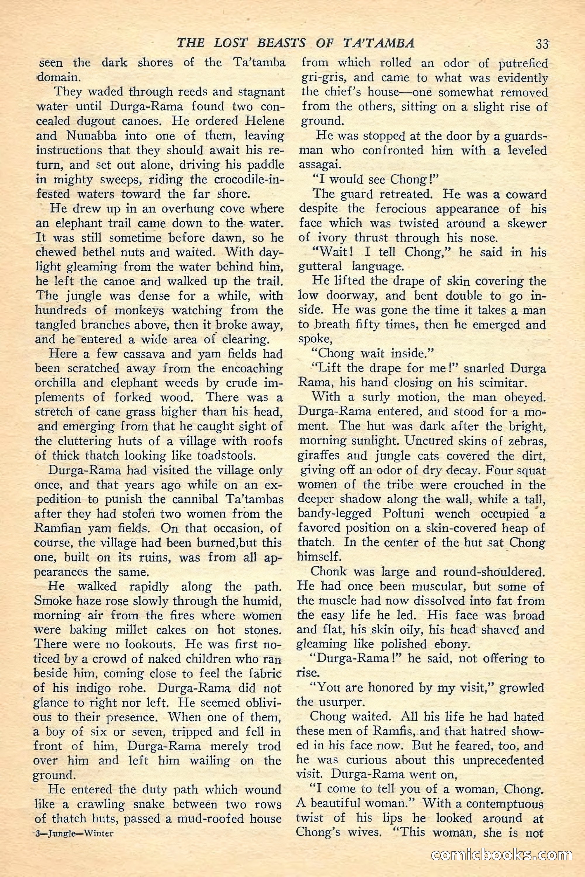Jungle Stories, Winter Issue — page 35 of 132