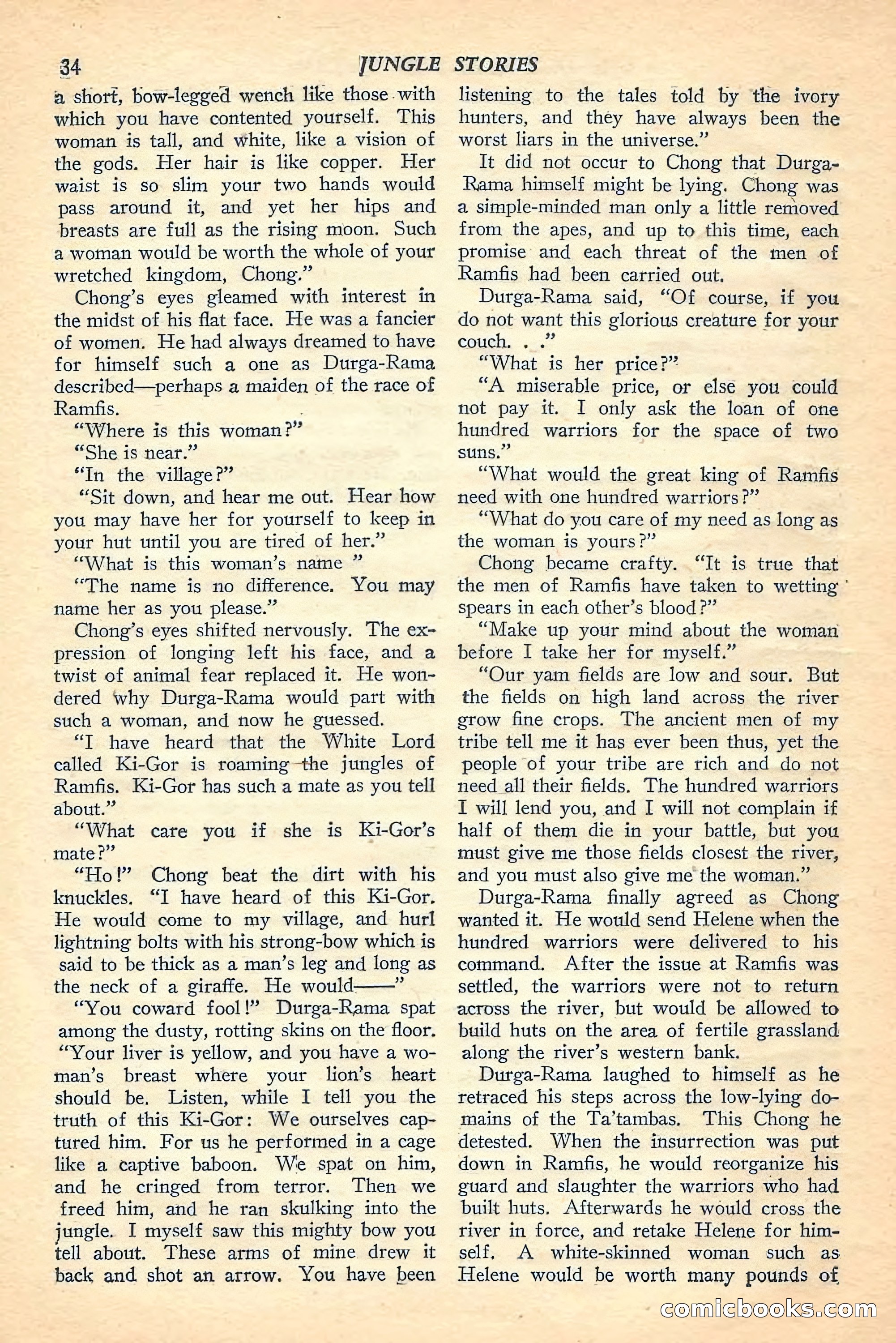 Jungle Stories, Winter Issue — page 36 of 132