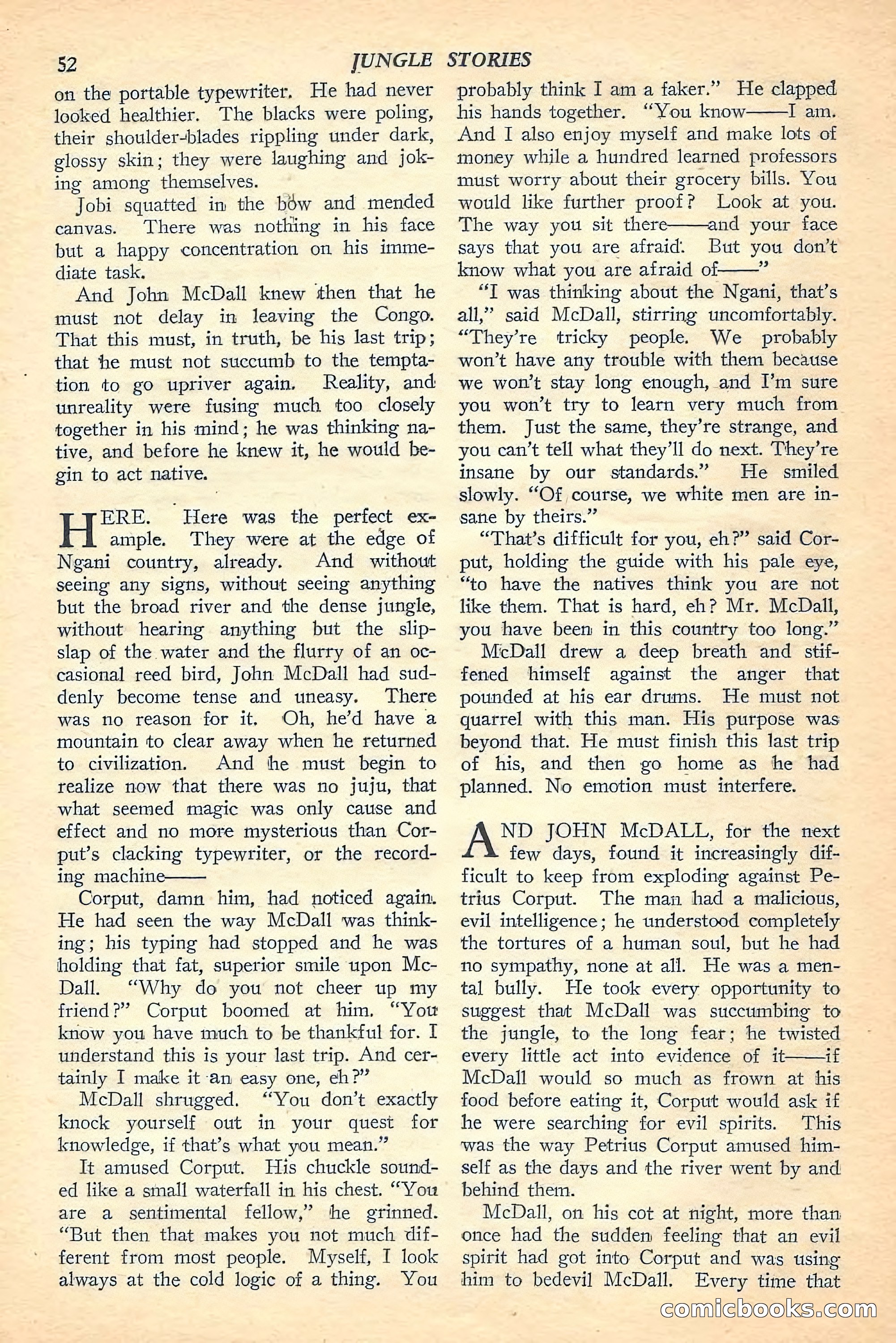 Jungle Stories, Winter Issue — page 54 of 132