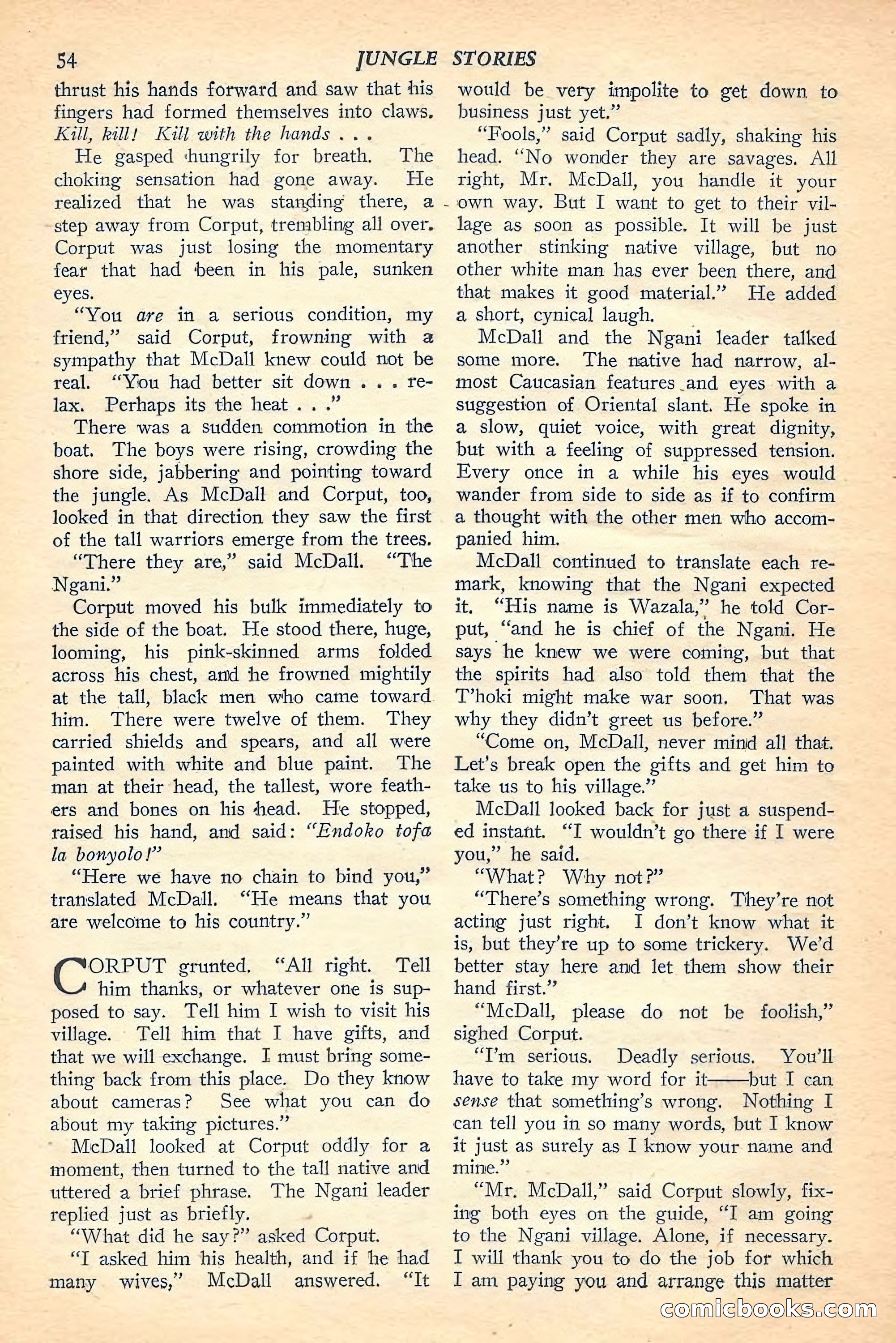 Jungle Stories, Winter Issue — page 56 of 132