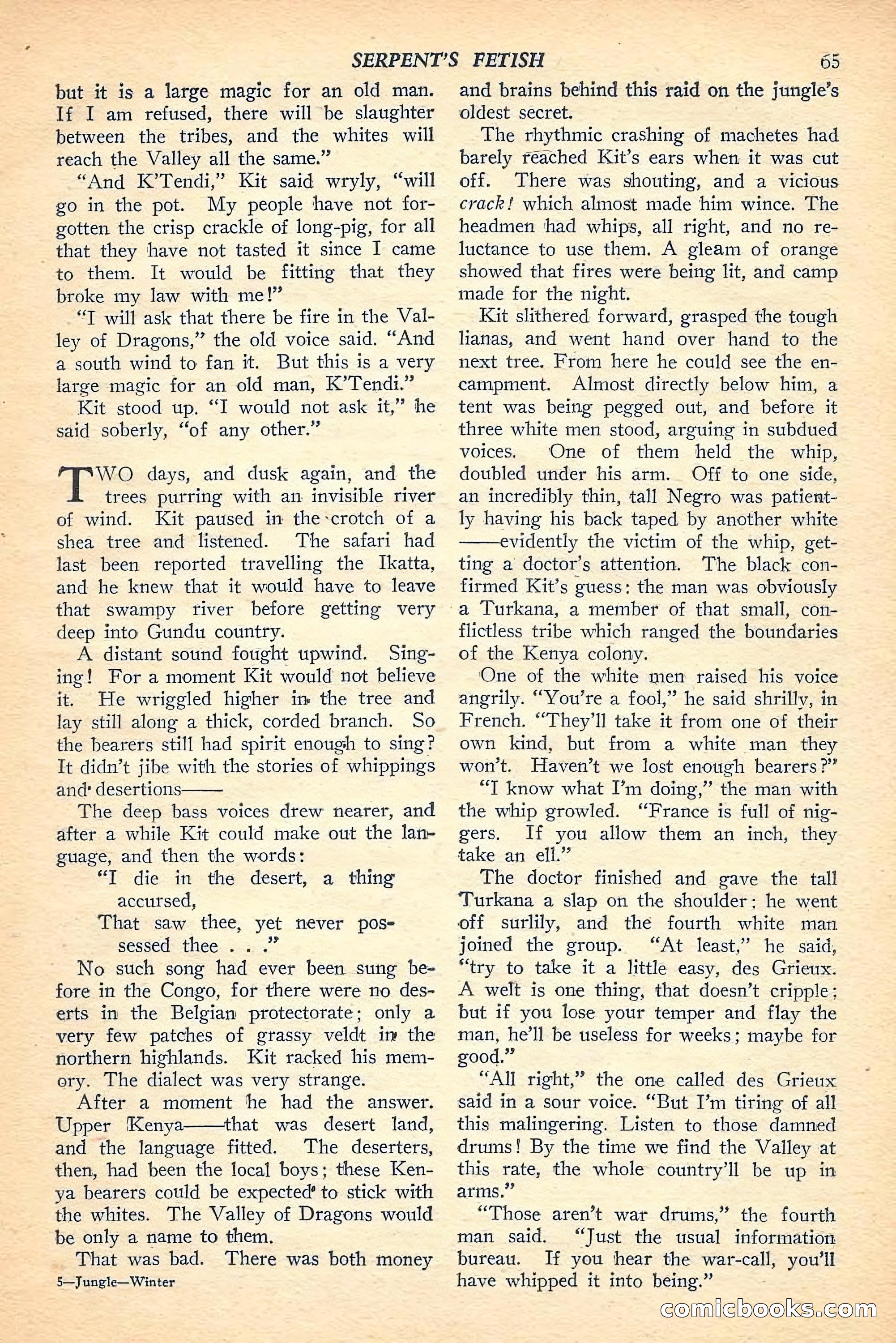 Jungle Stories, Winter Issue — page 67 of 132