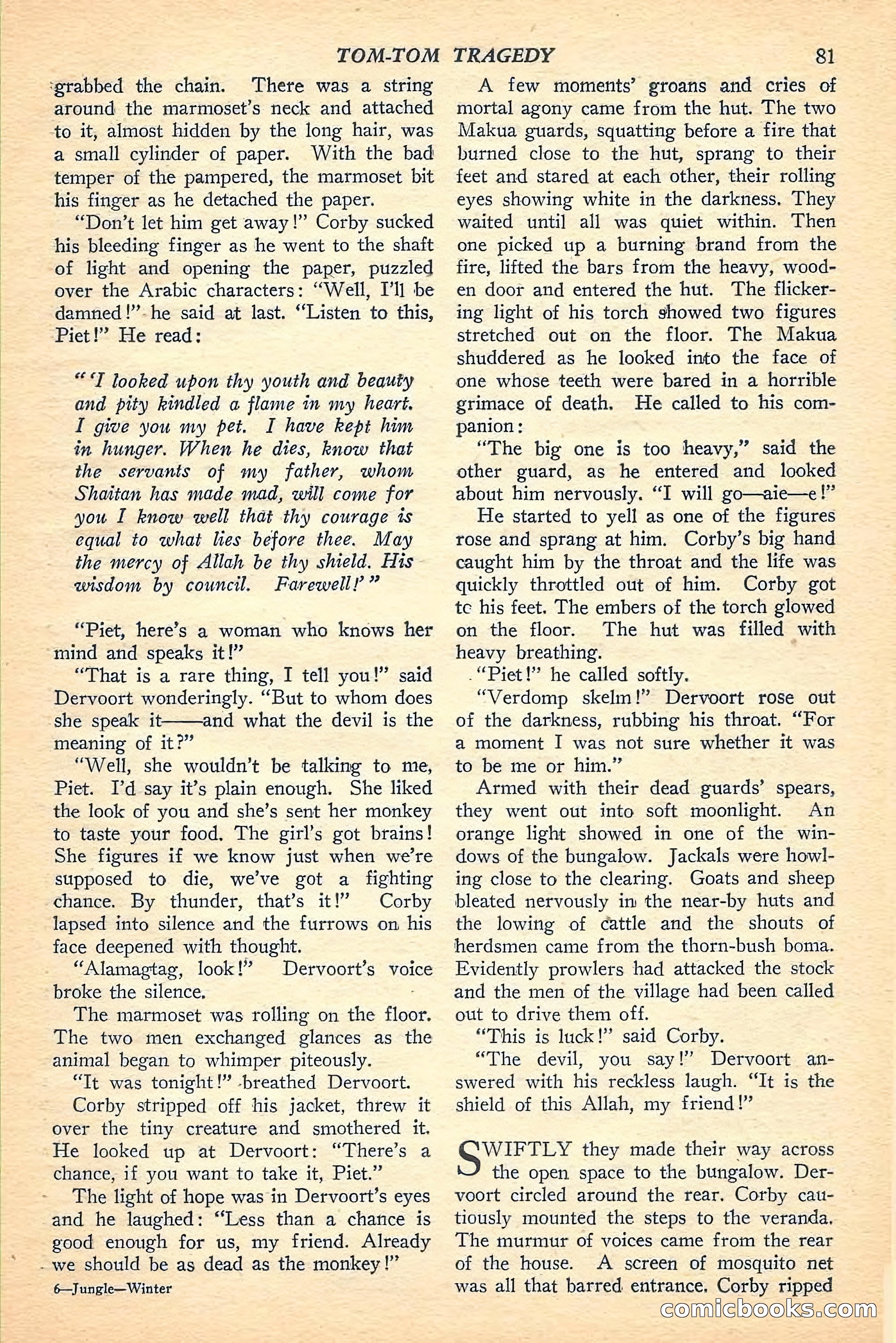 Jungle Stories, Winter Issue — page 83 of 132