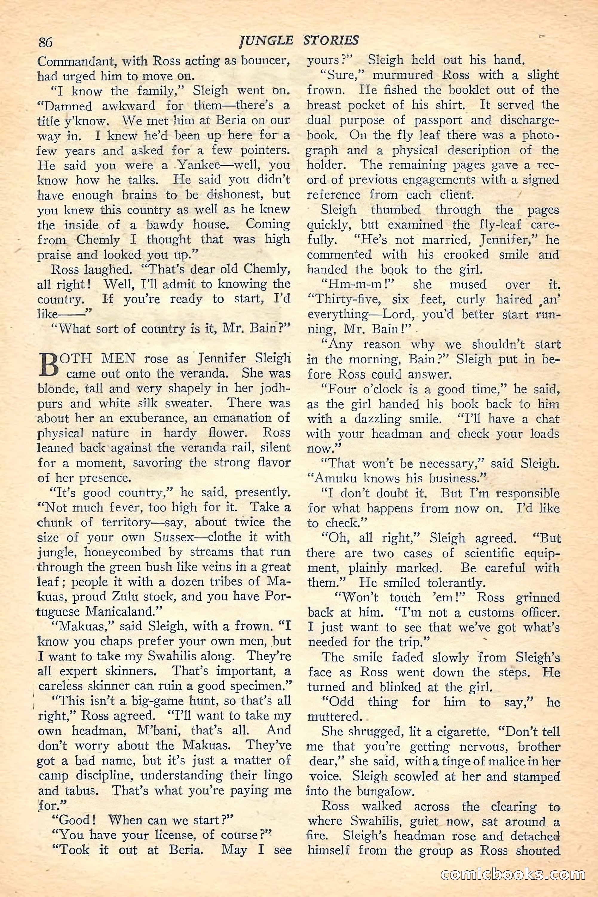 Jungle Stories, Winter Issue — page 88 of 132