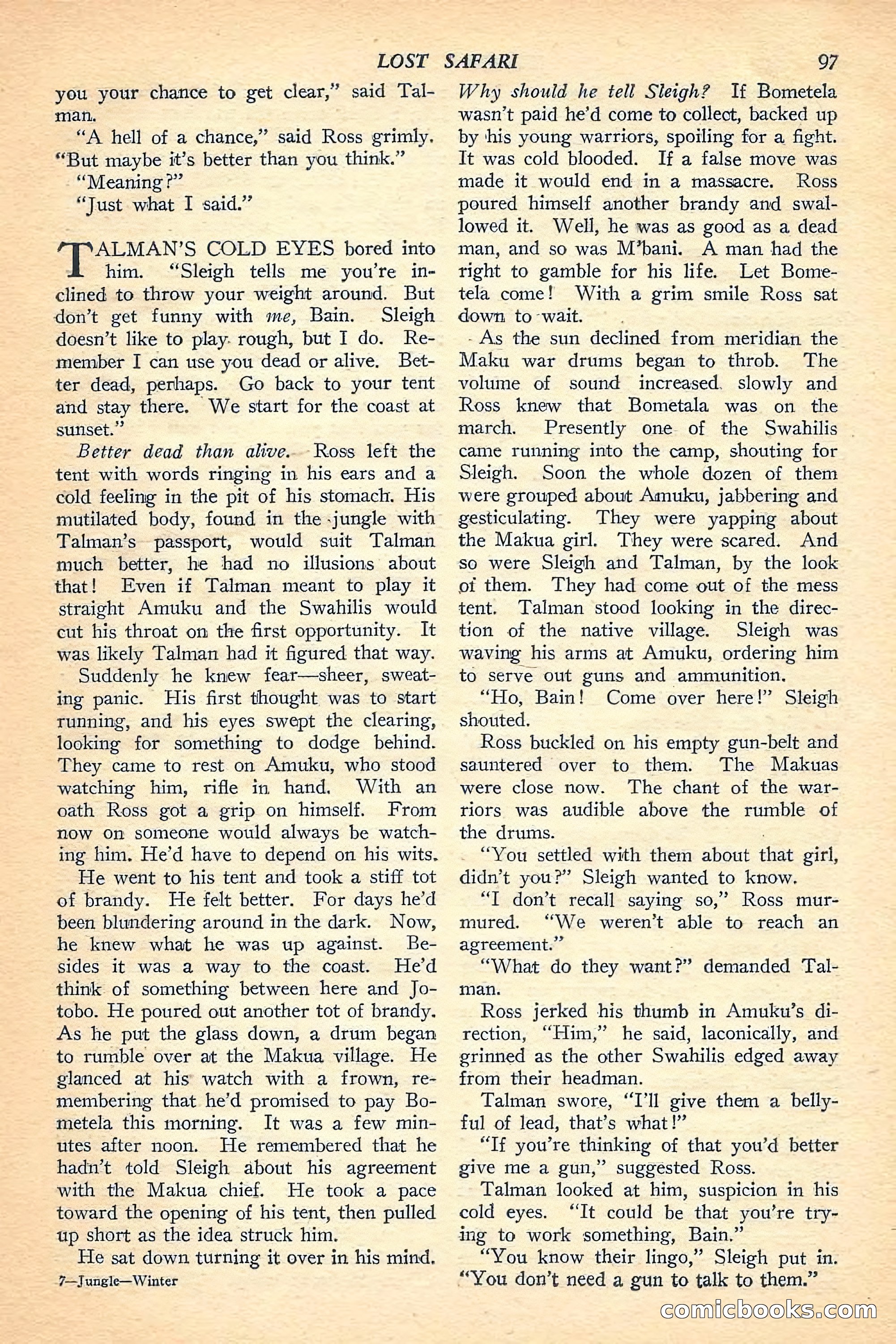 Jungle Stories, Winter Issue — page 99 of 132