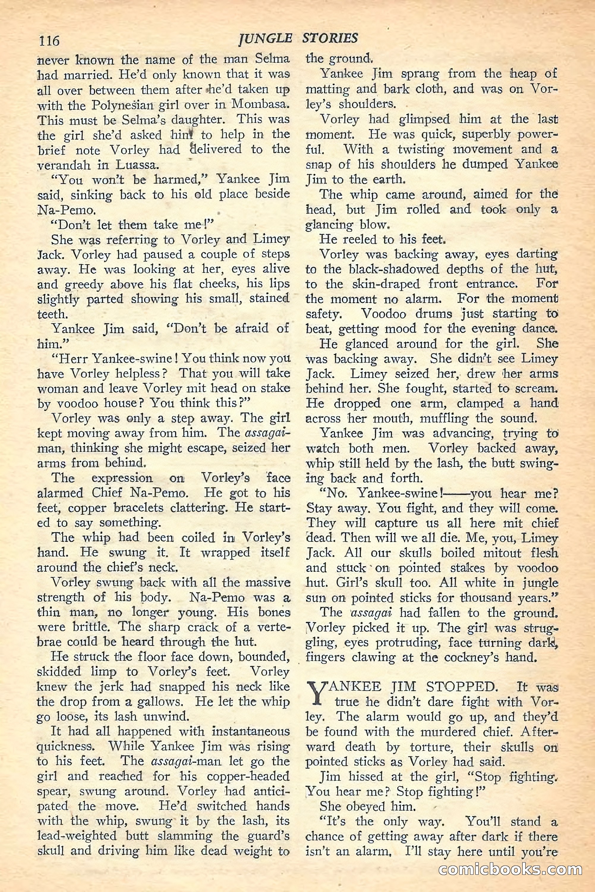 Jungle Stories, Winter Issue — page 118 of 132