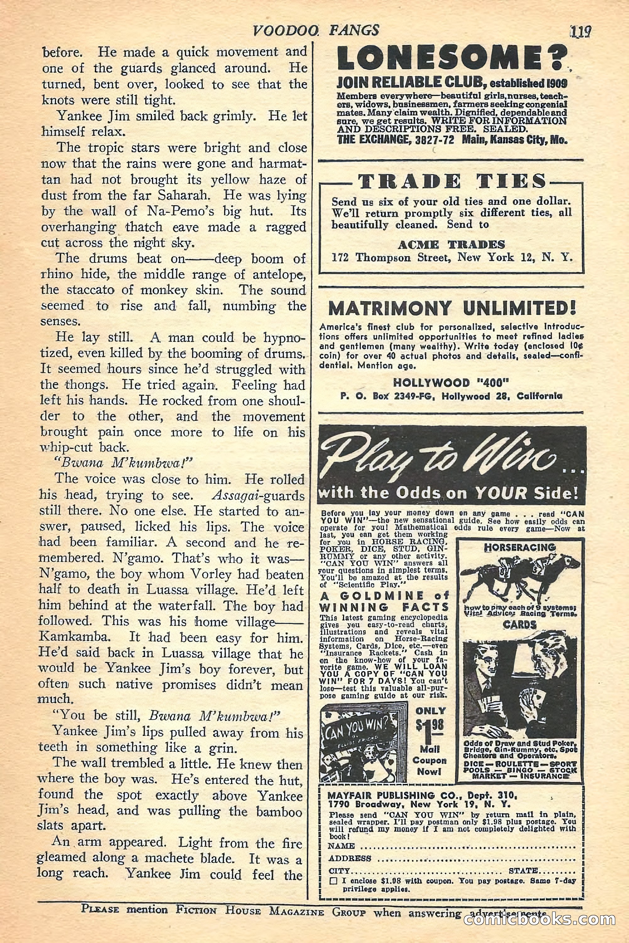 Jungle Stories, Winter Issue — page 121 of 132
