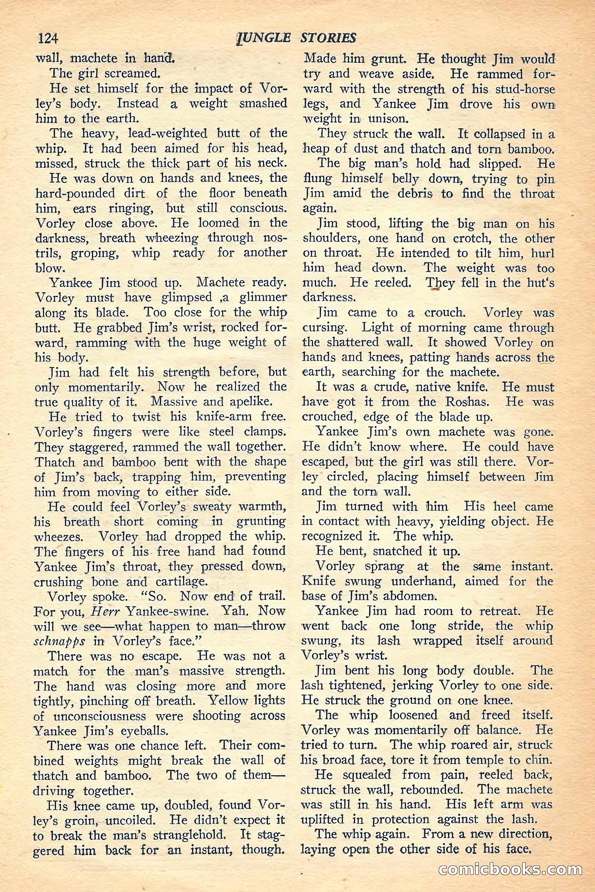 Jungle Stories, Winter Issue — page 126 of 132