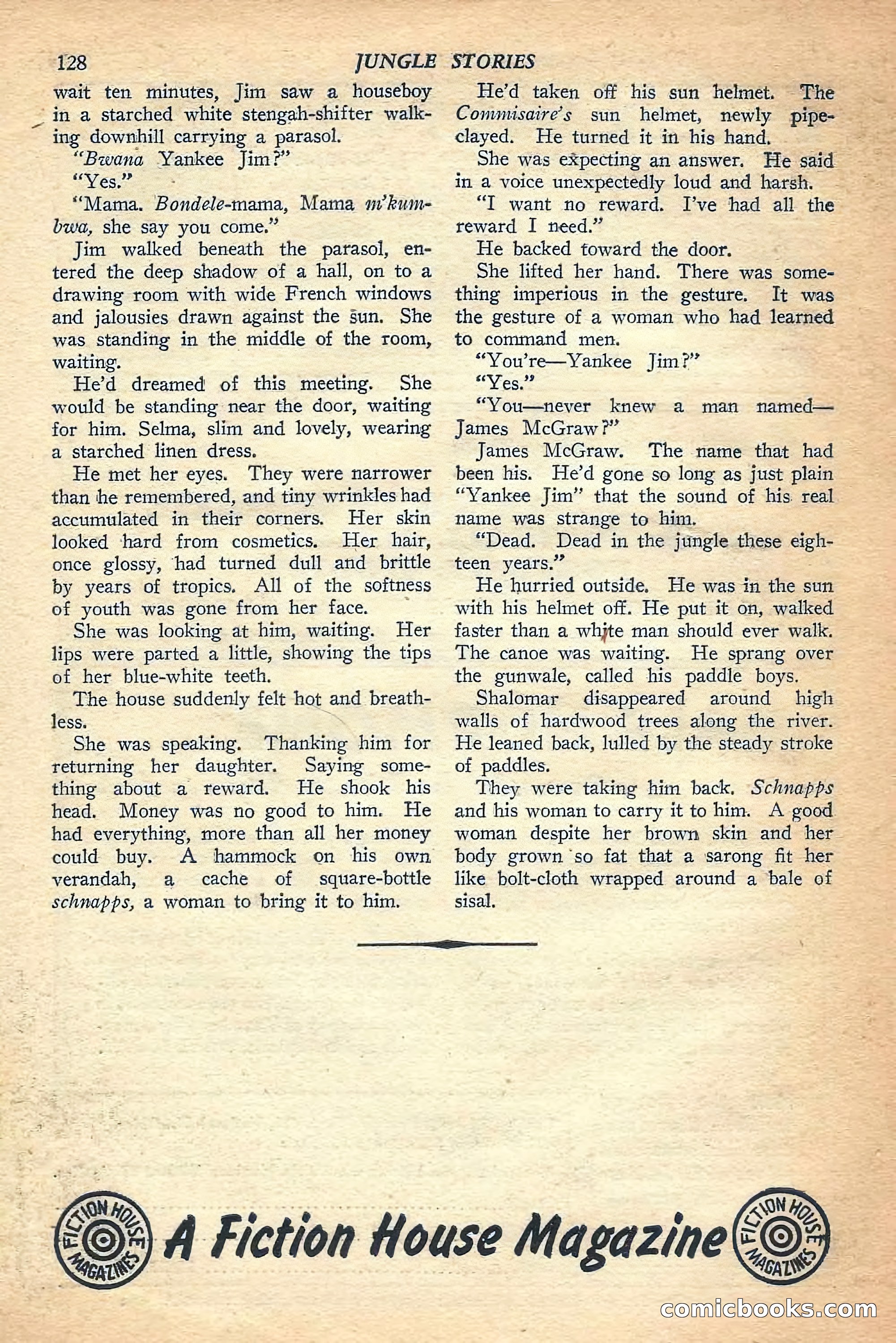 Jungle Stories, Winter Issue — page 130 of 132