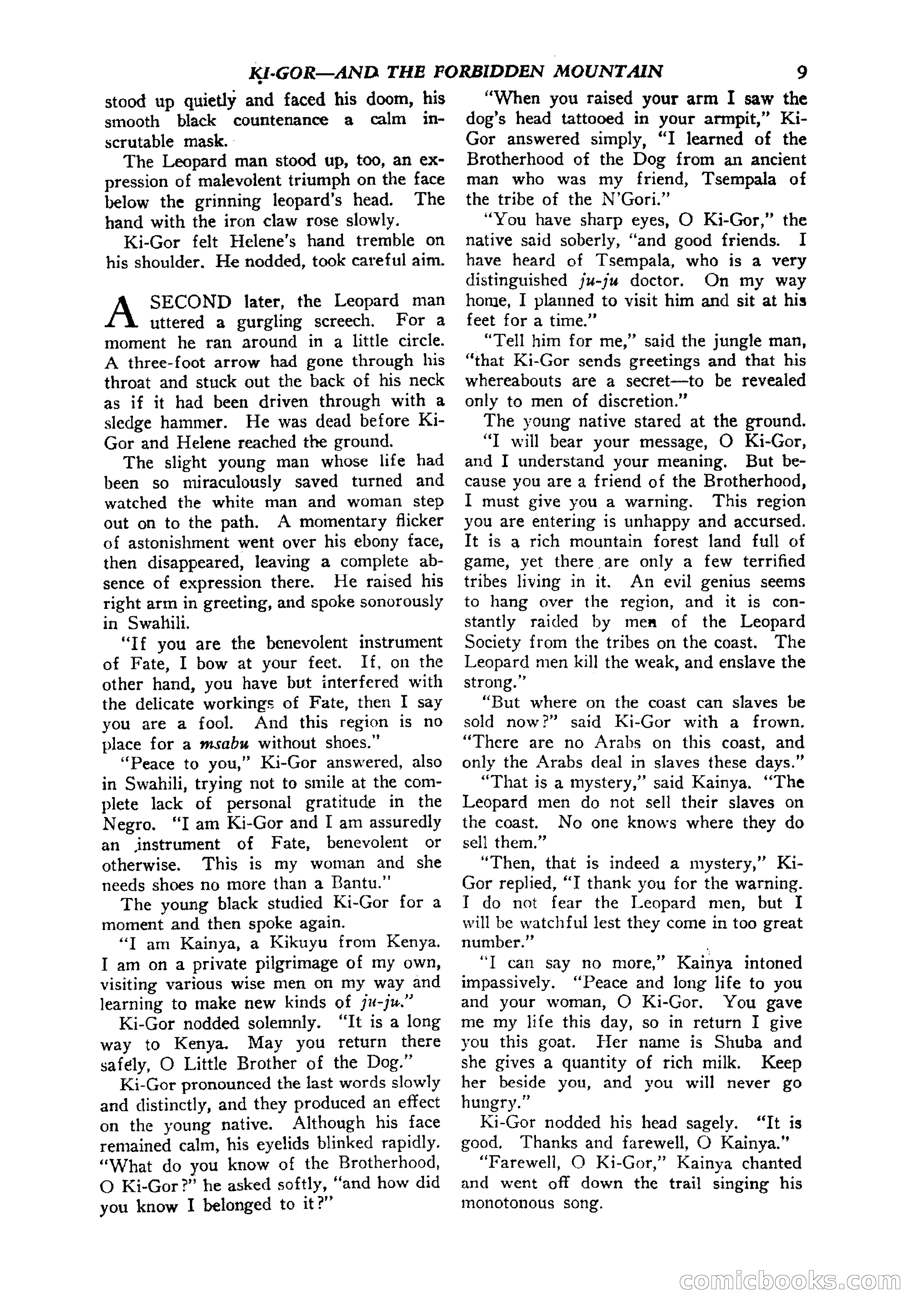 Jungle Stories, Vol. 1, No. 5 — page 11 of 132