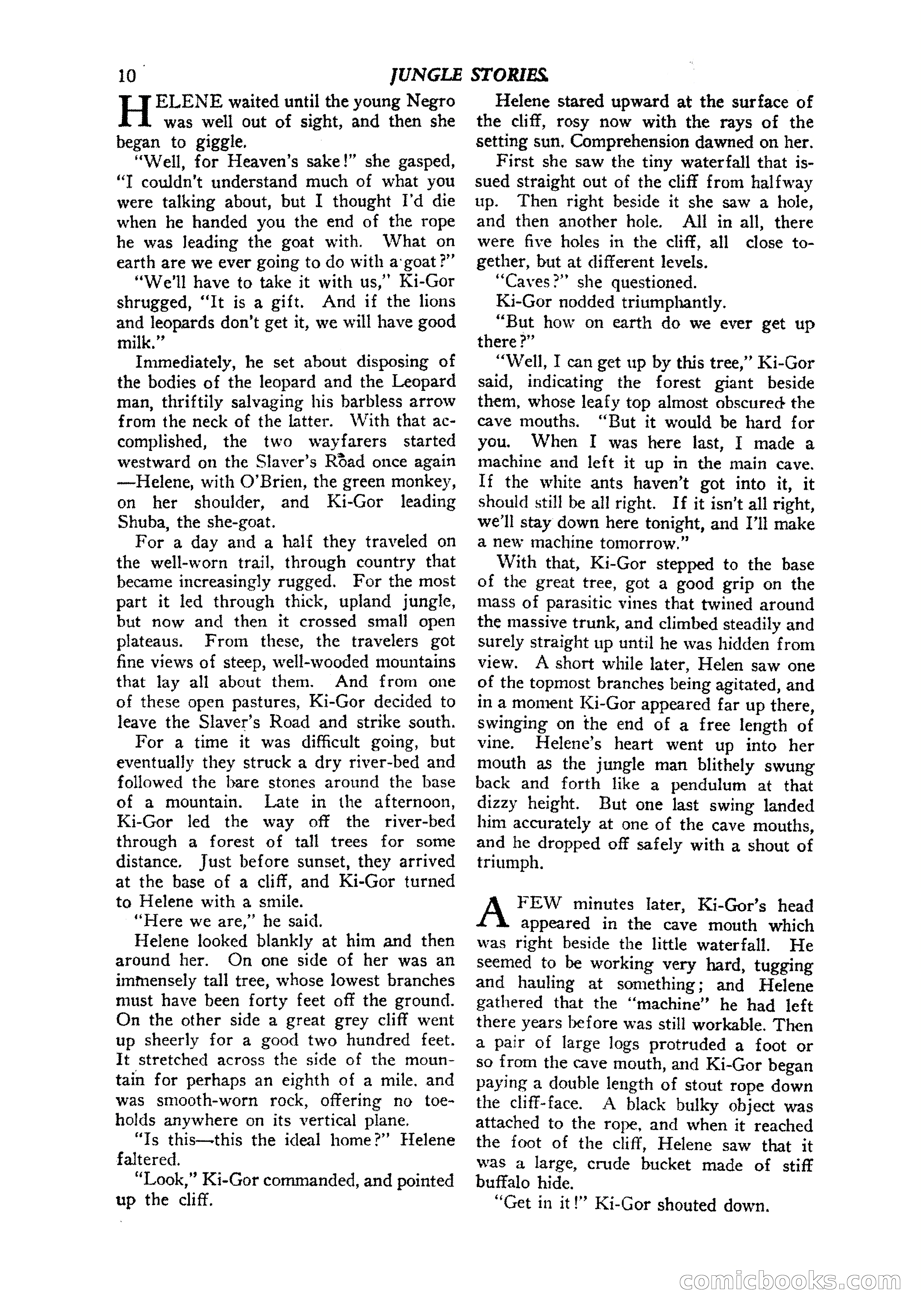 Jungle Stories, Vol. 1, No. 5 — page 12 of 132