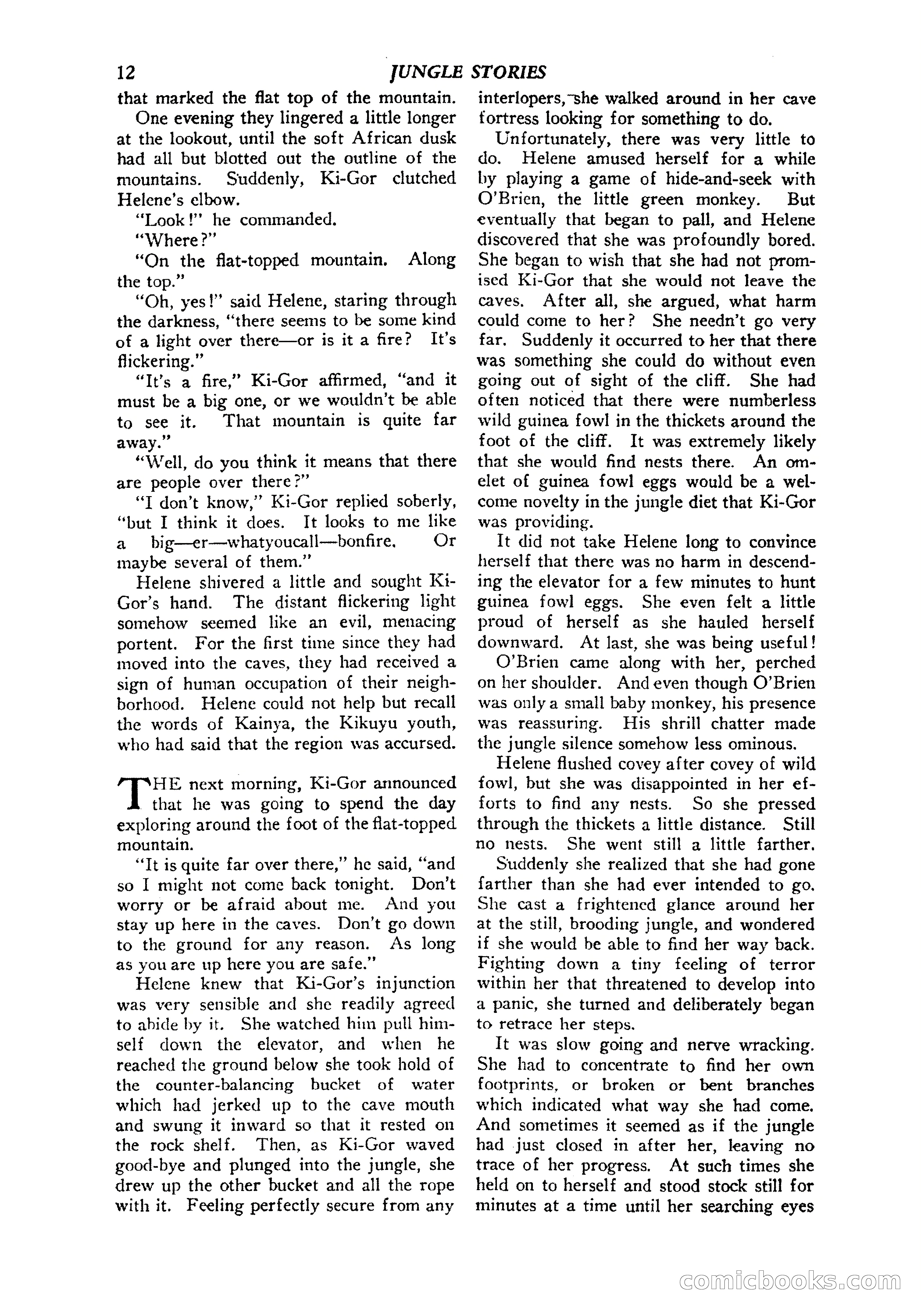Jungle Stories, Vol. 1, No. 5 — page 14 of 132