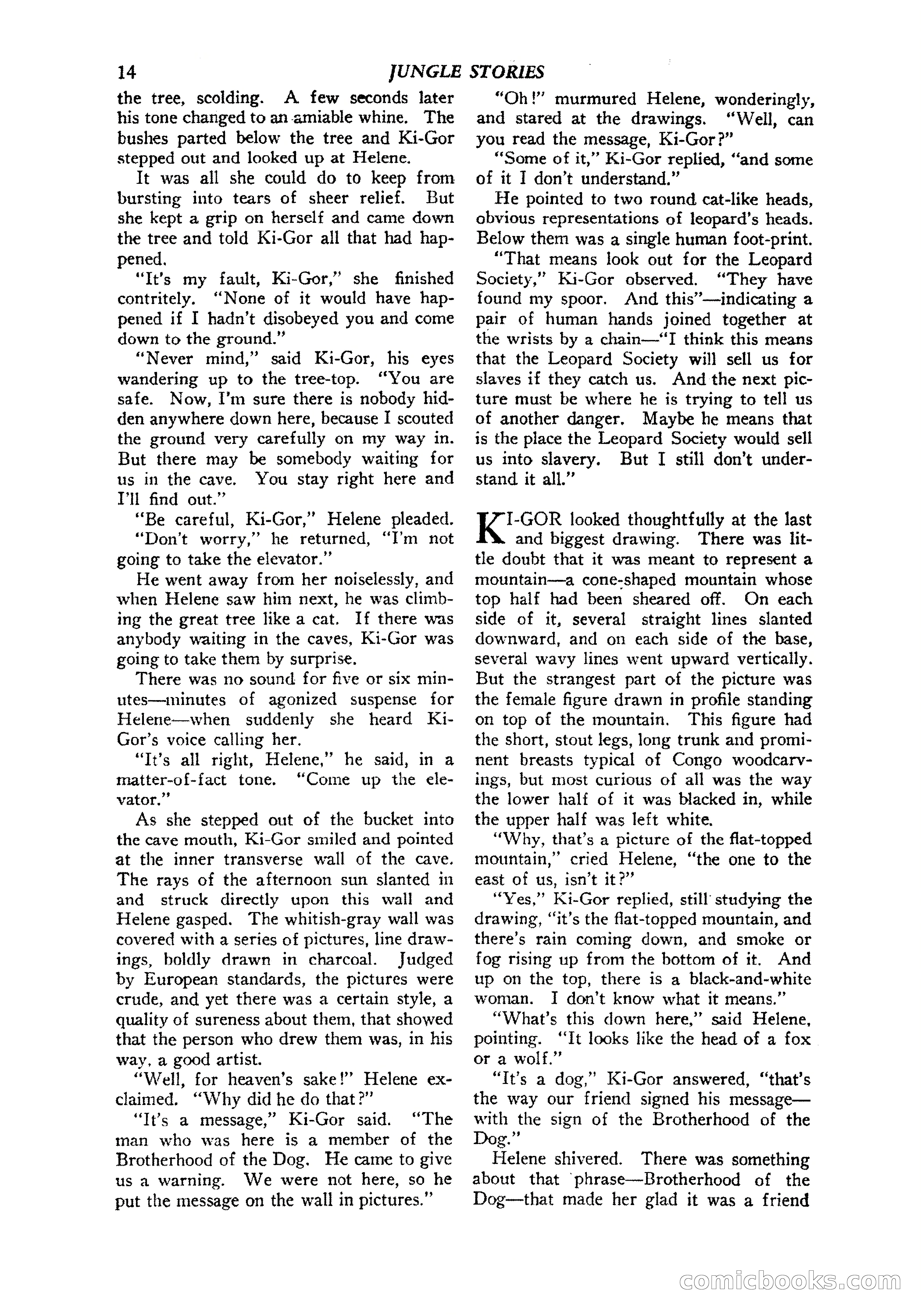 Jungle Stories, Vol. 1, No. 5 — page 16 of 132