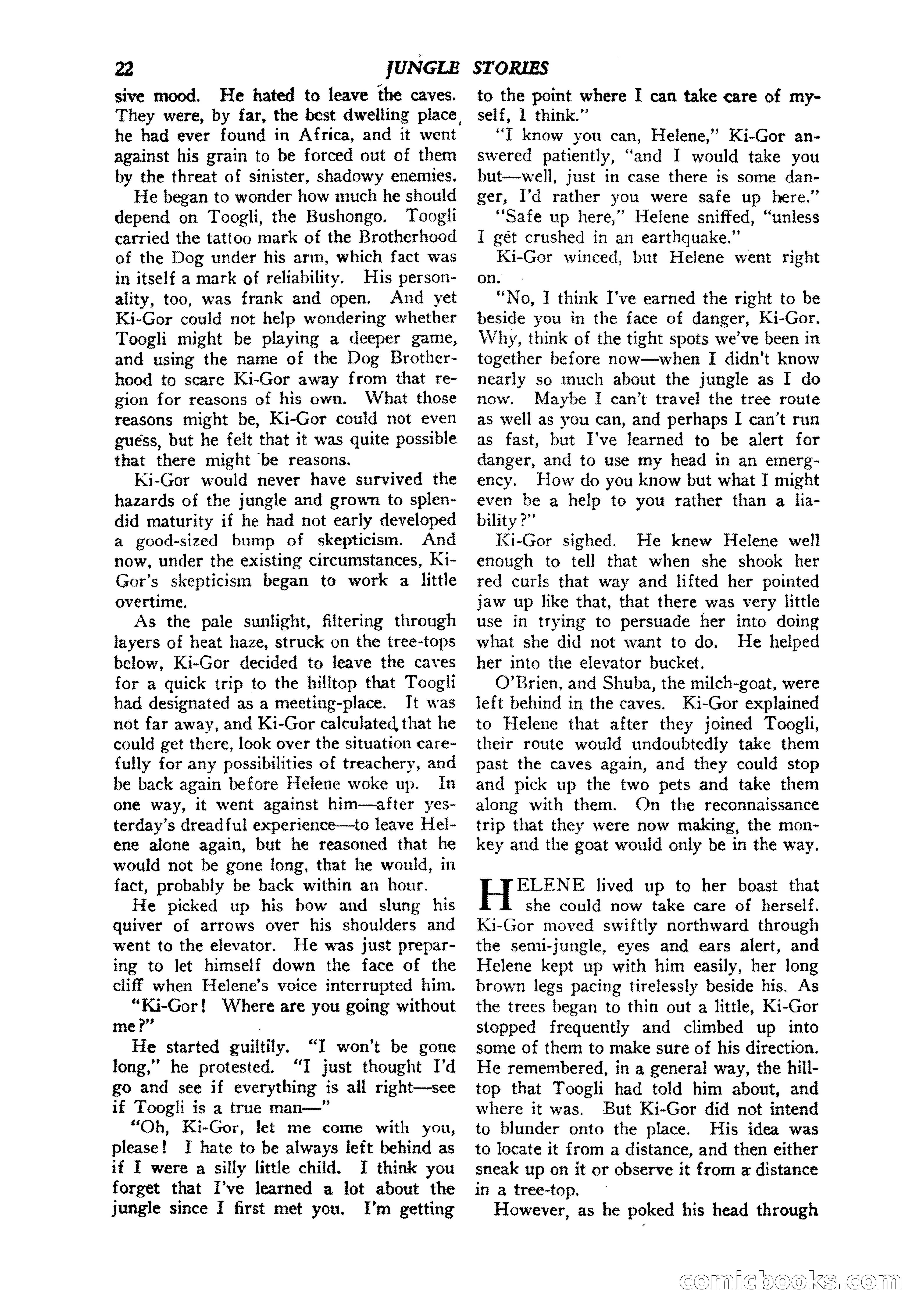 Jungle Stories, Vol. 1, No. 5 — page 24 of 132