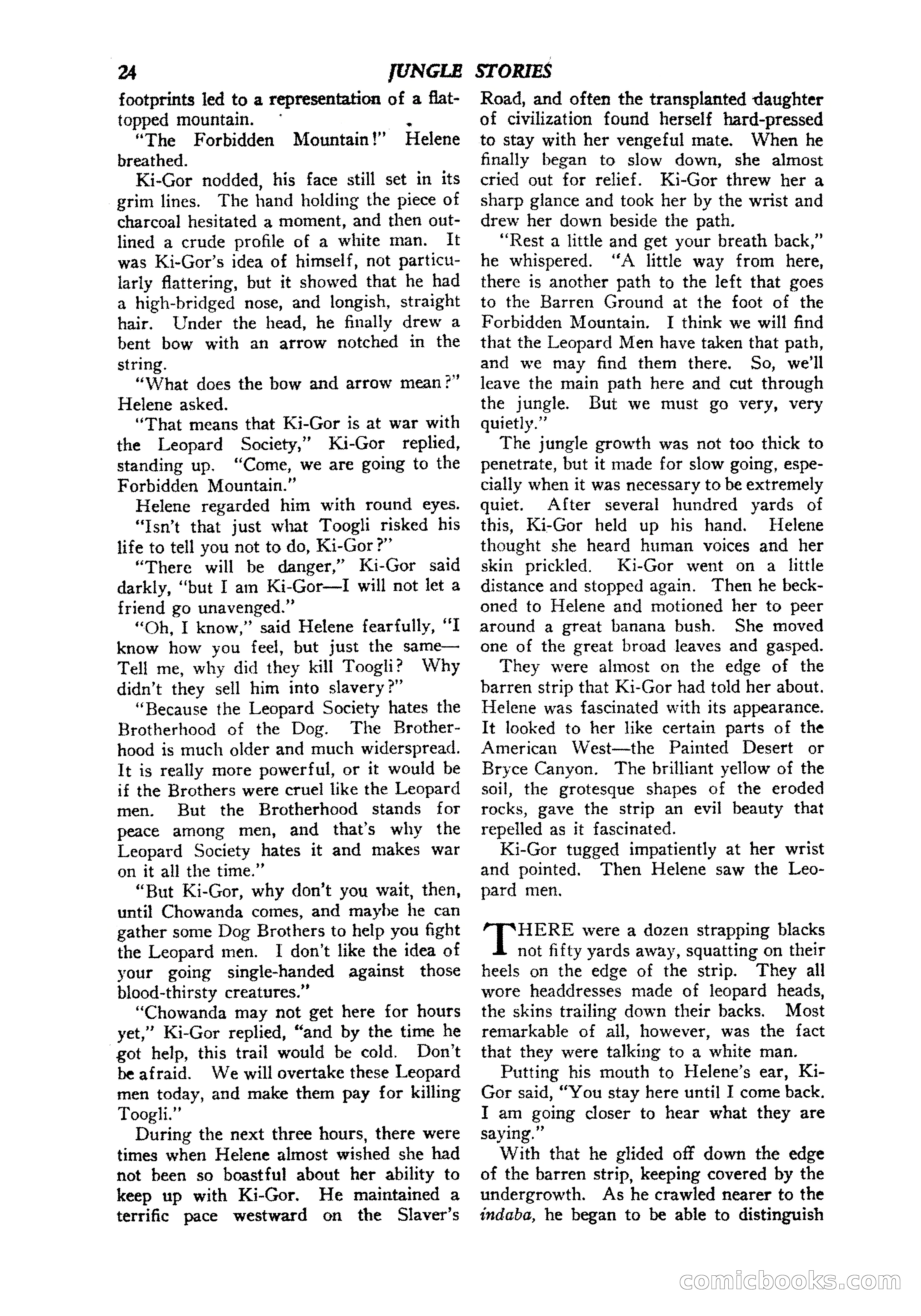 Jungle Stories, Vol. 1, No. 5 — page 26 of 132