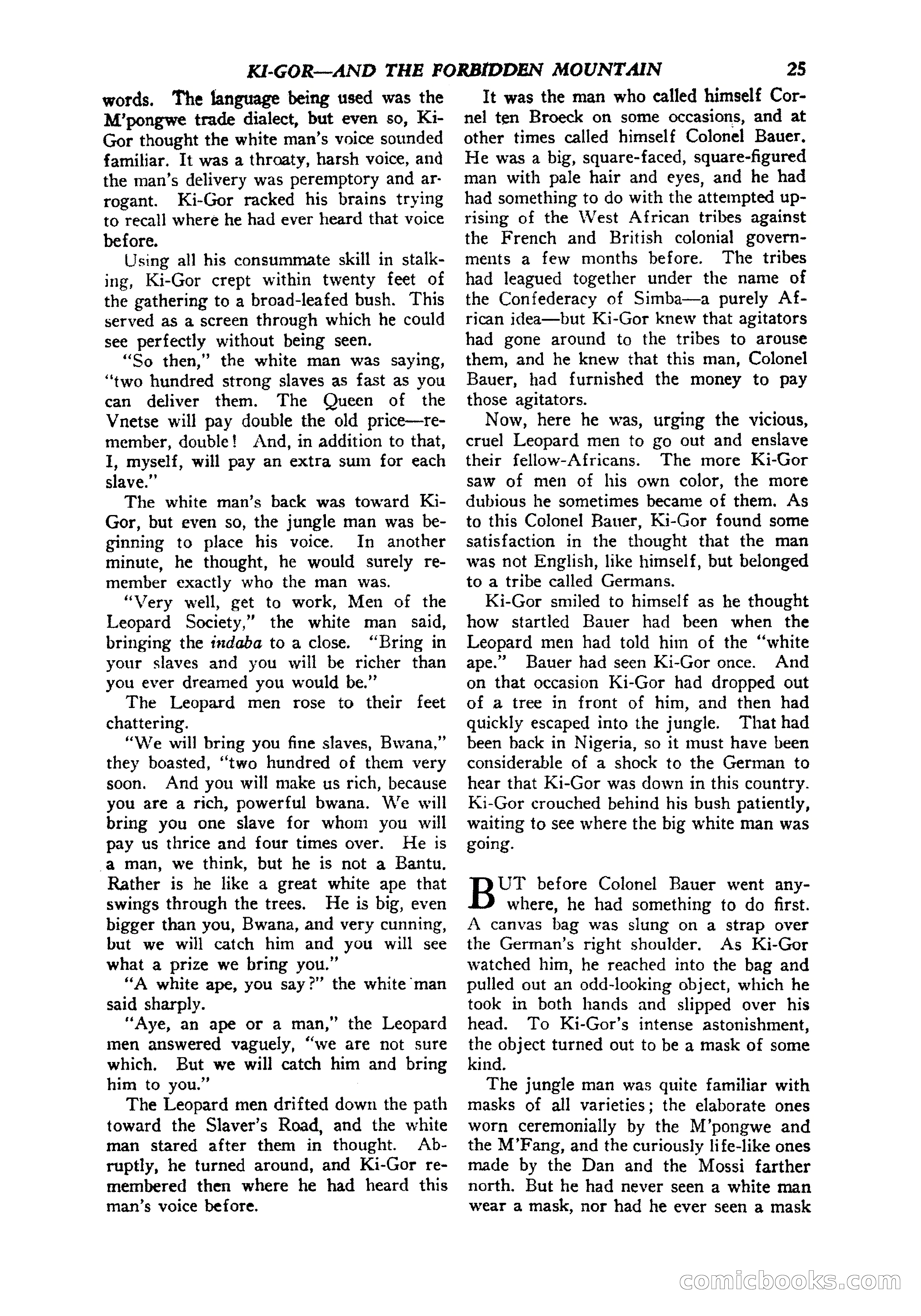 Jungle Stories, Vol. 1, No. 5 — page 27 of 132