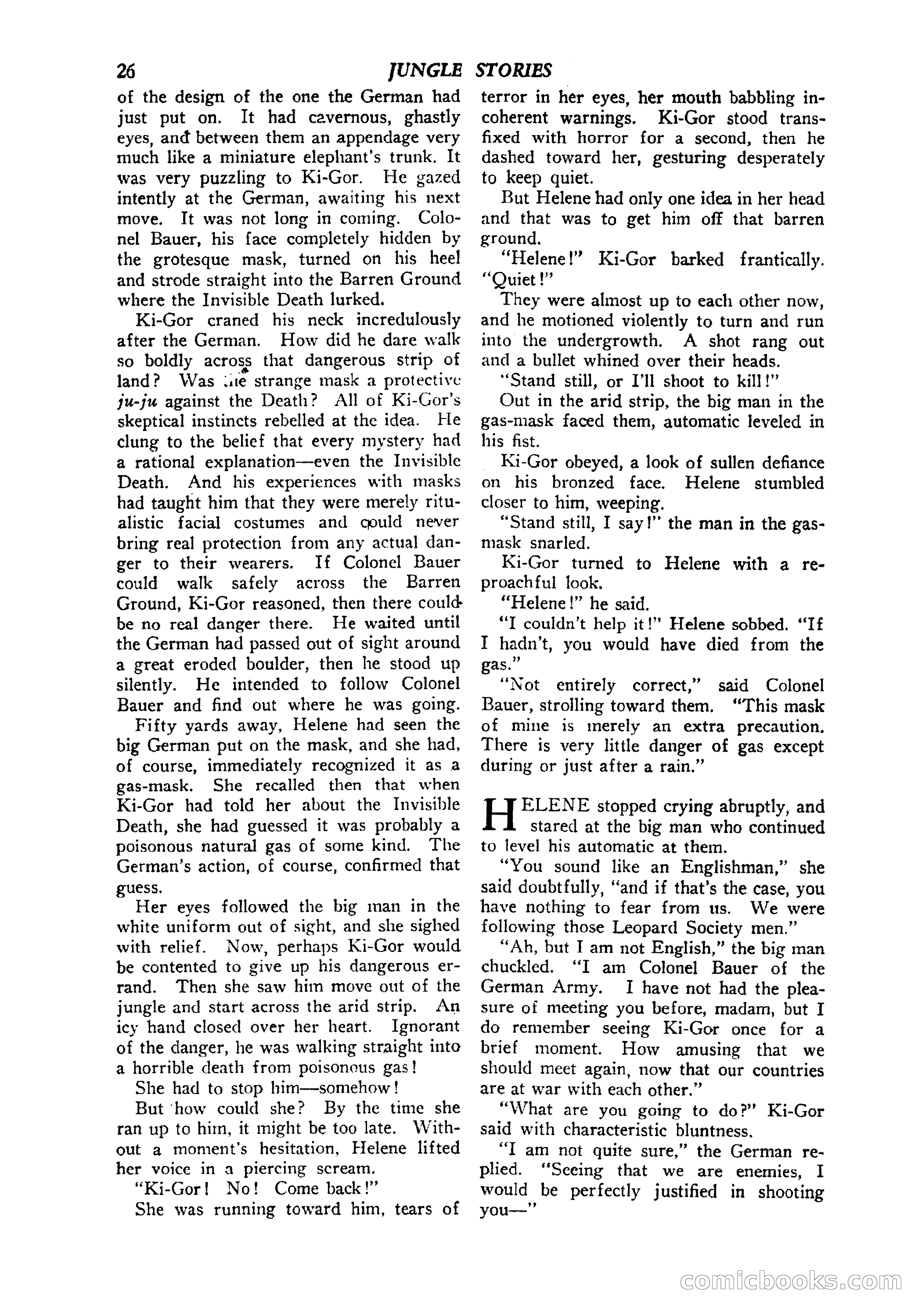 Jungle Stories, Vol. 1, No. 5 — page 28 of 132