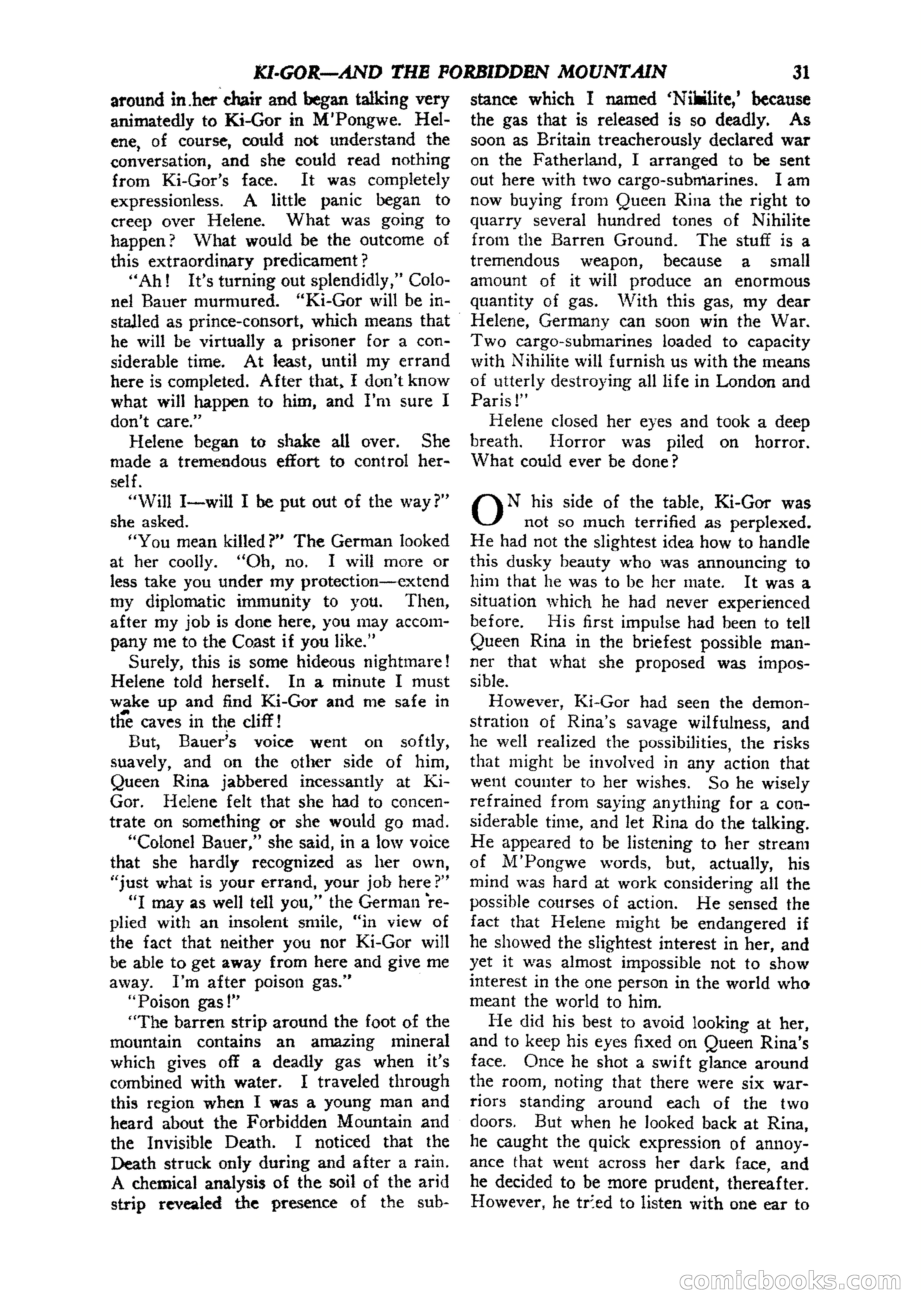 Jungle Stories, Vol. 1, No. 5 — page 33 of 132