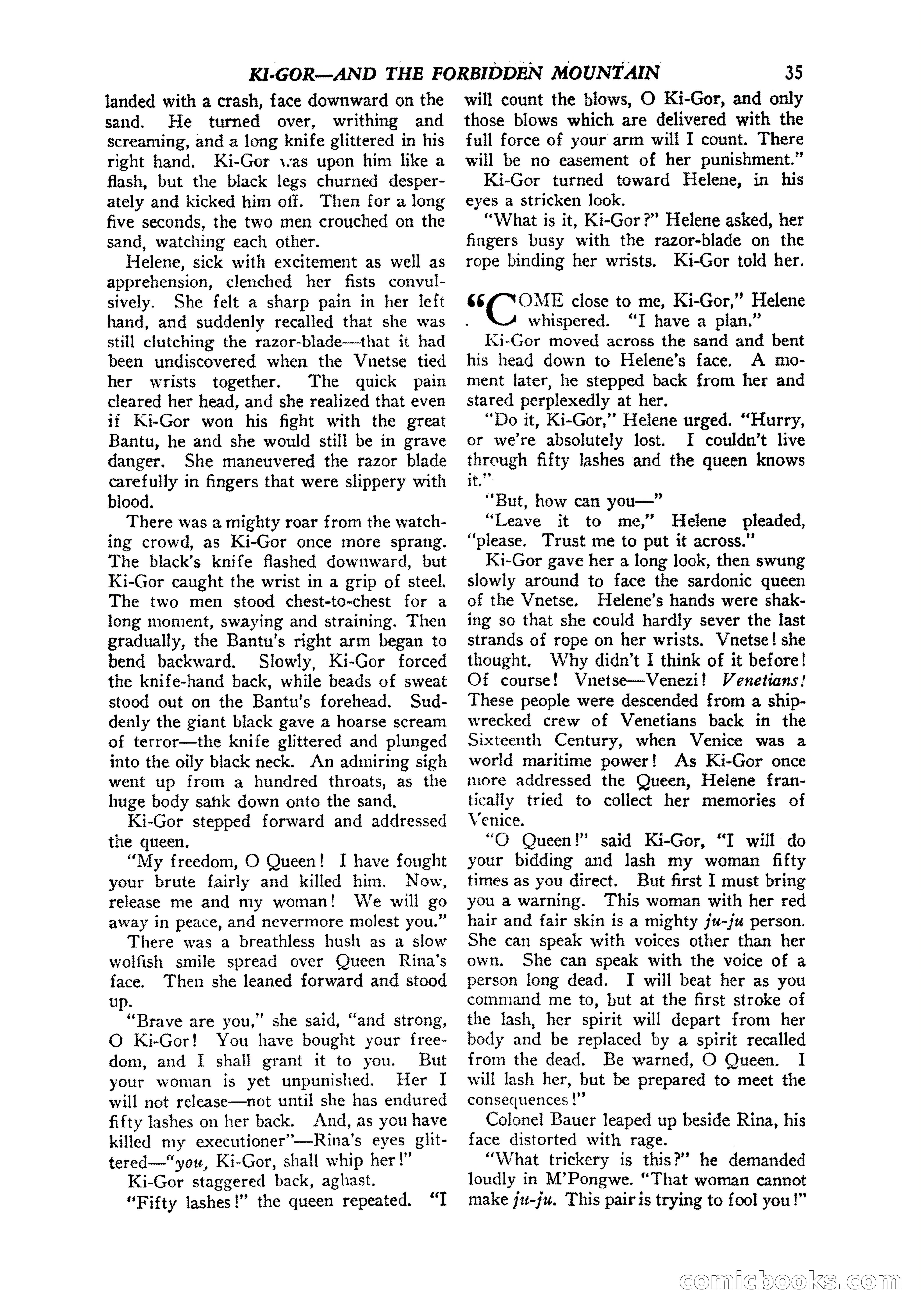 Jungle Stories, Vol. 1, No. 5 — page 37 of 132