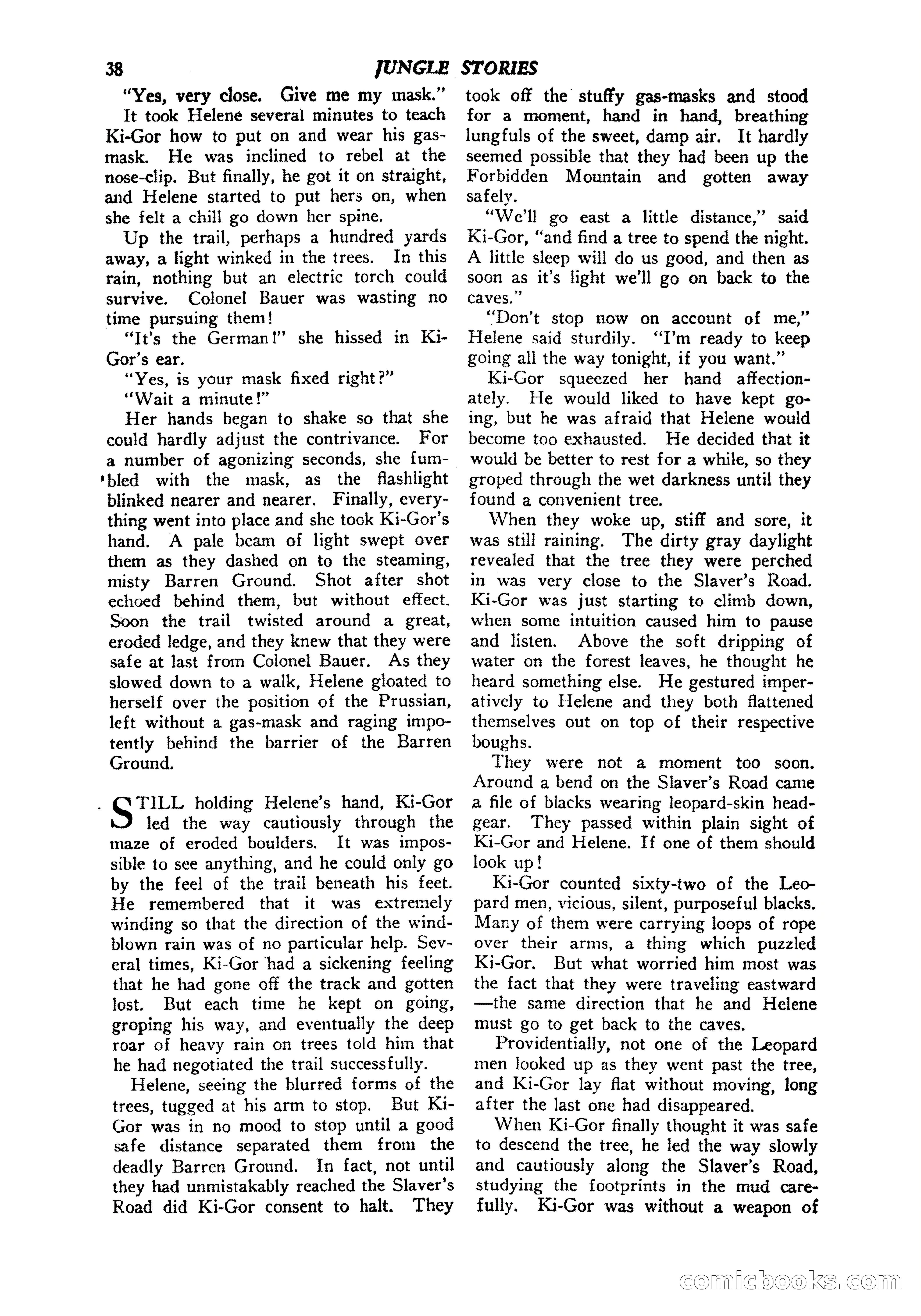Jungle Stories, Vol. 1, No. 5 — page 40 of 132