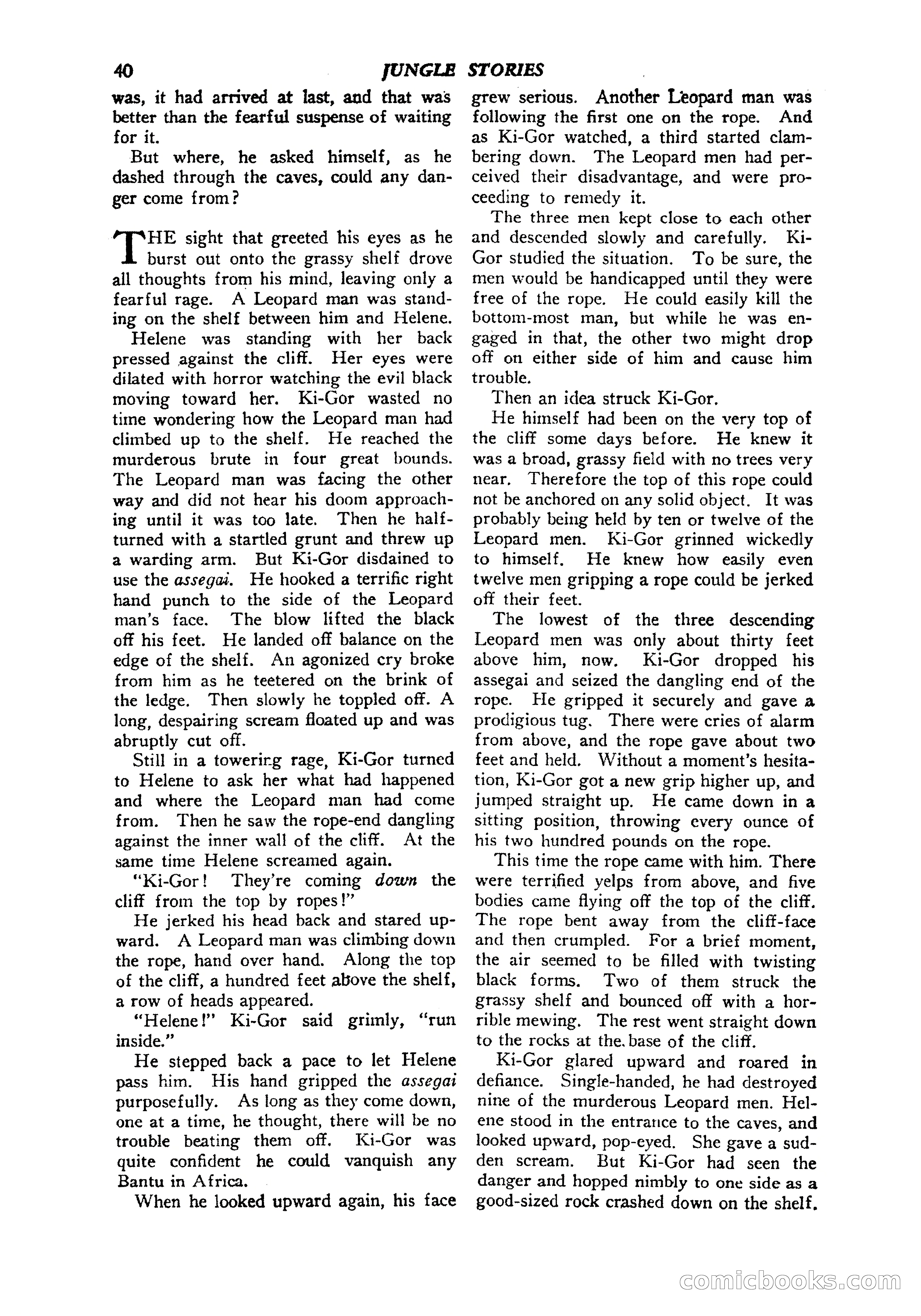 Jungle Stories, Vol. 1, No. 5 — page 42 of 132