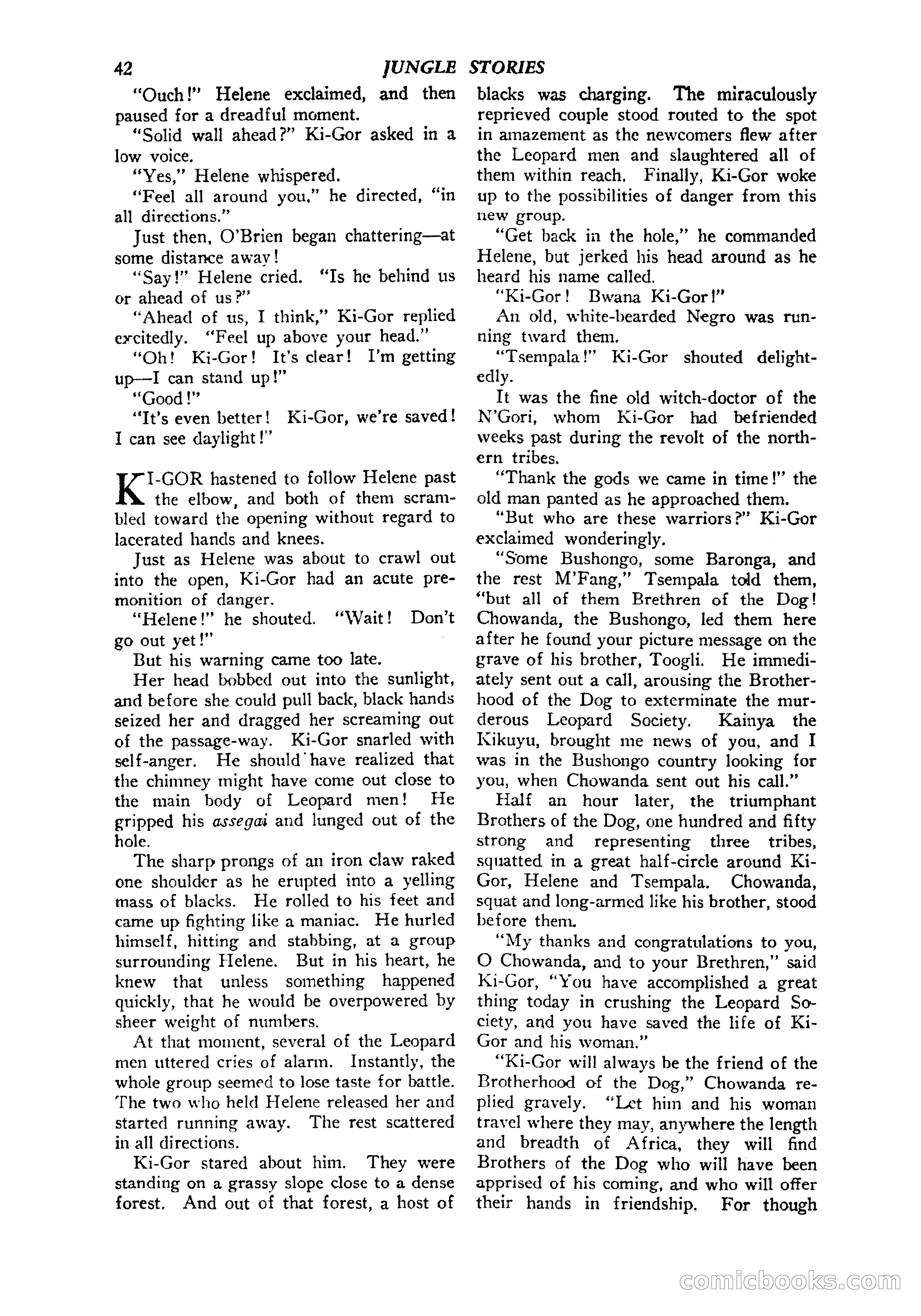 Jungle Stories, Vol. 1, No. 5 — page 44 of 132