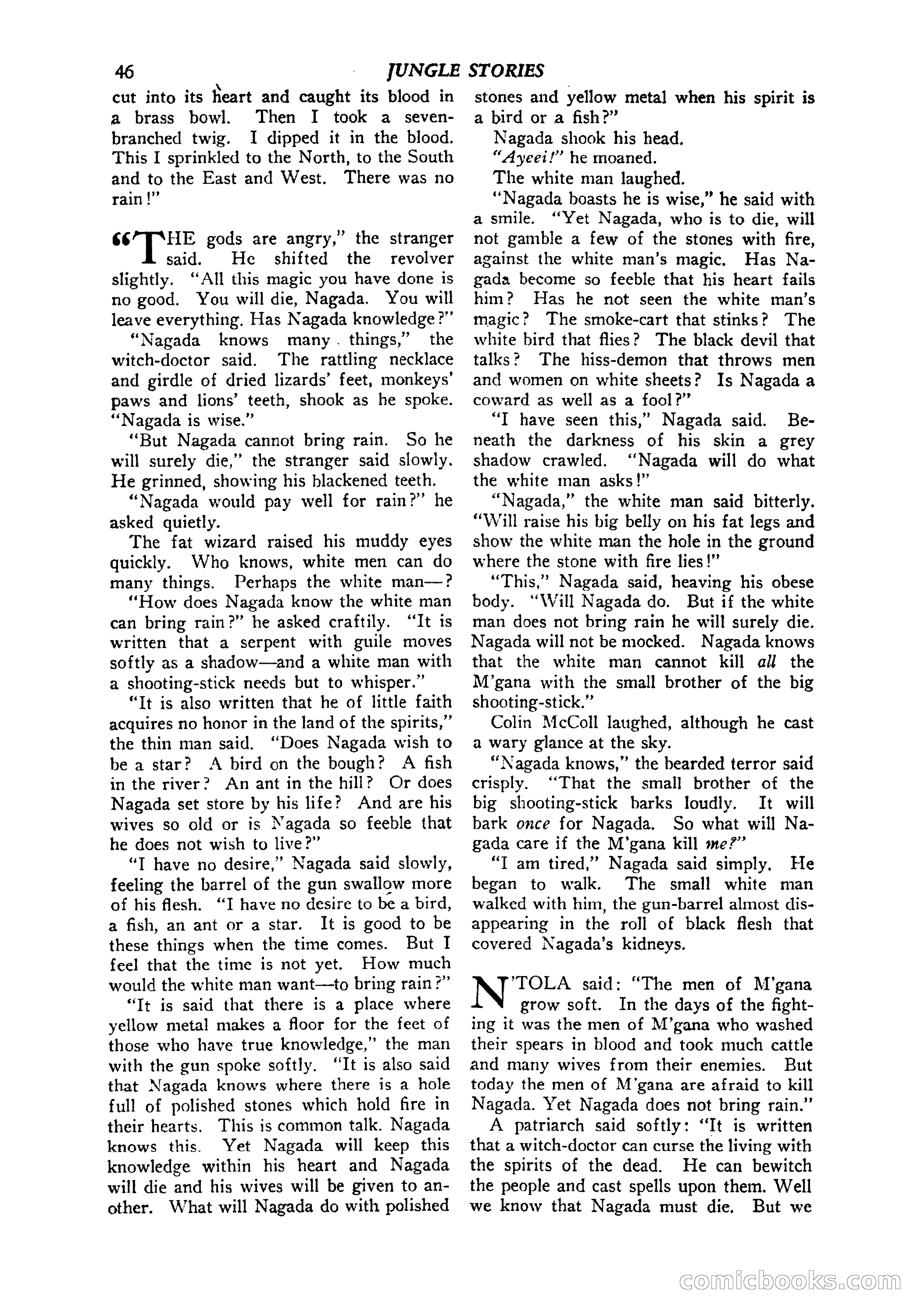 Jungle Stories, Vol. 1, No. 5 — page 48 of 132