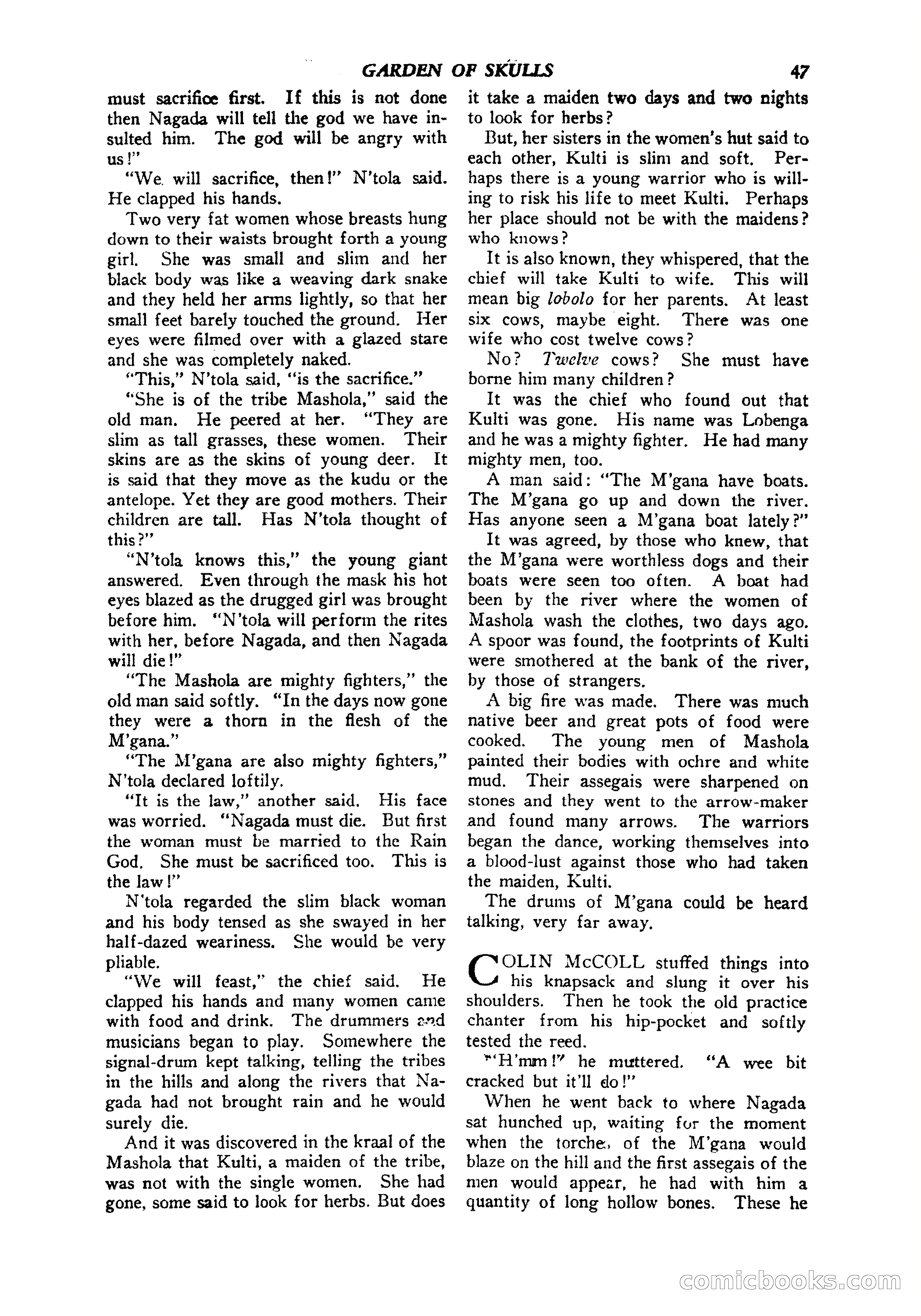 Jungle Stories, Vol. 1, No. 5 — page 49 of 132