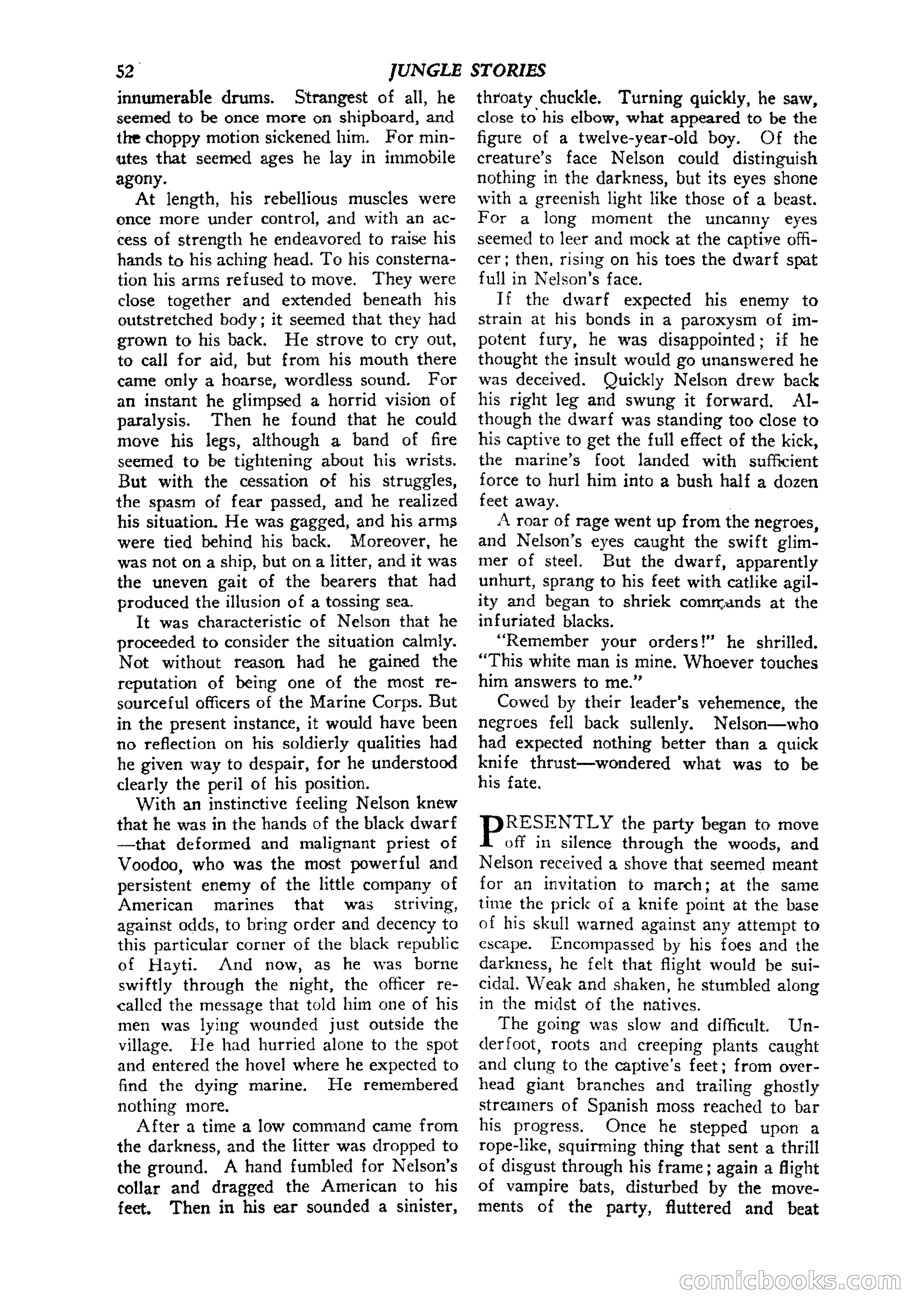 Jungle Stories, Vol. 1, No. 5 — page 54 of 132