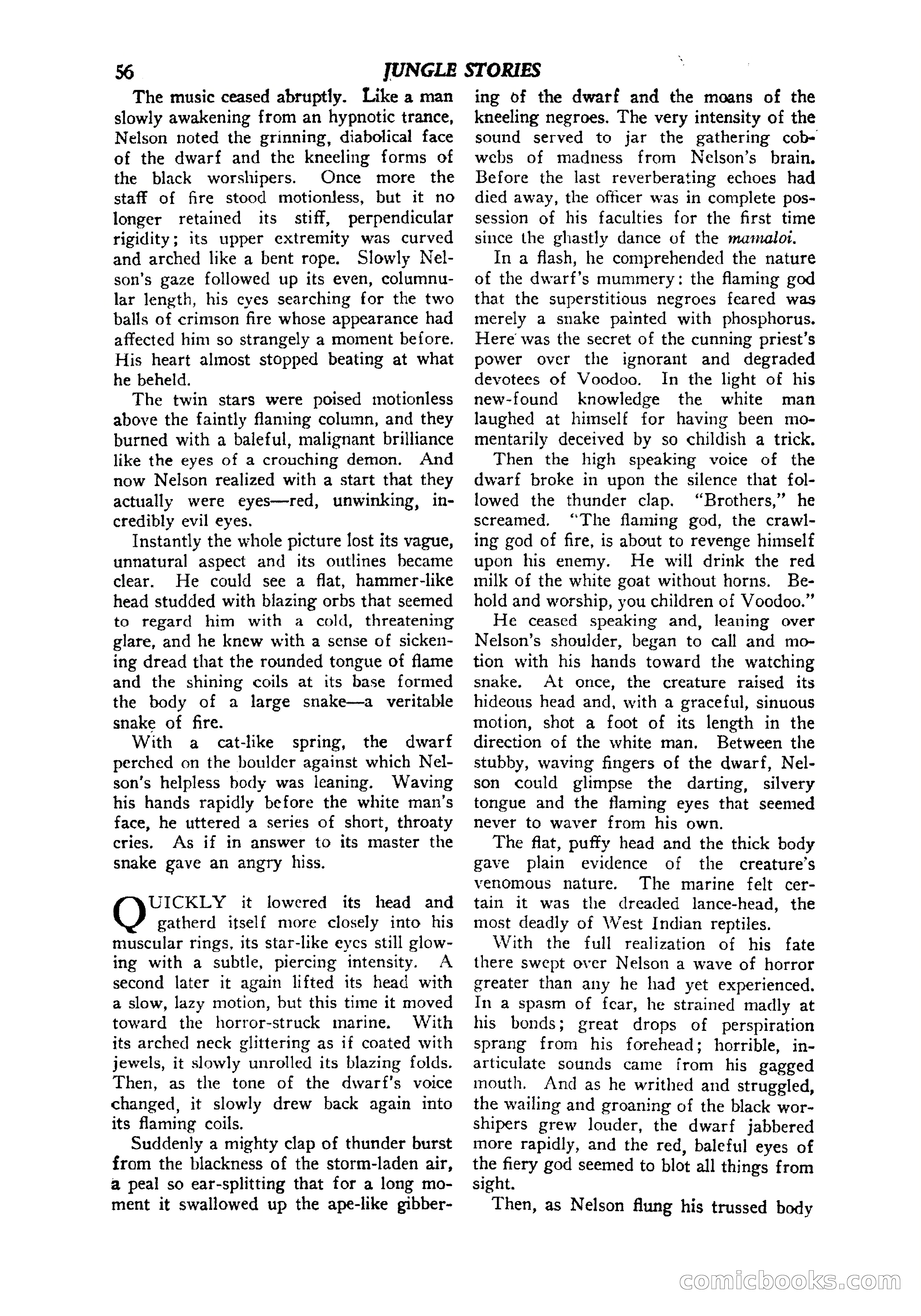 Jungle Stories, Vol. 1, No. 5 — page 58 of 132