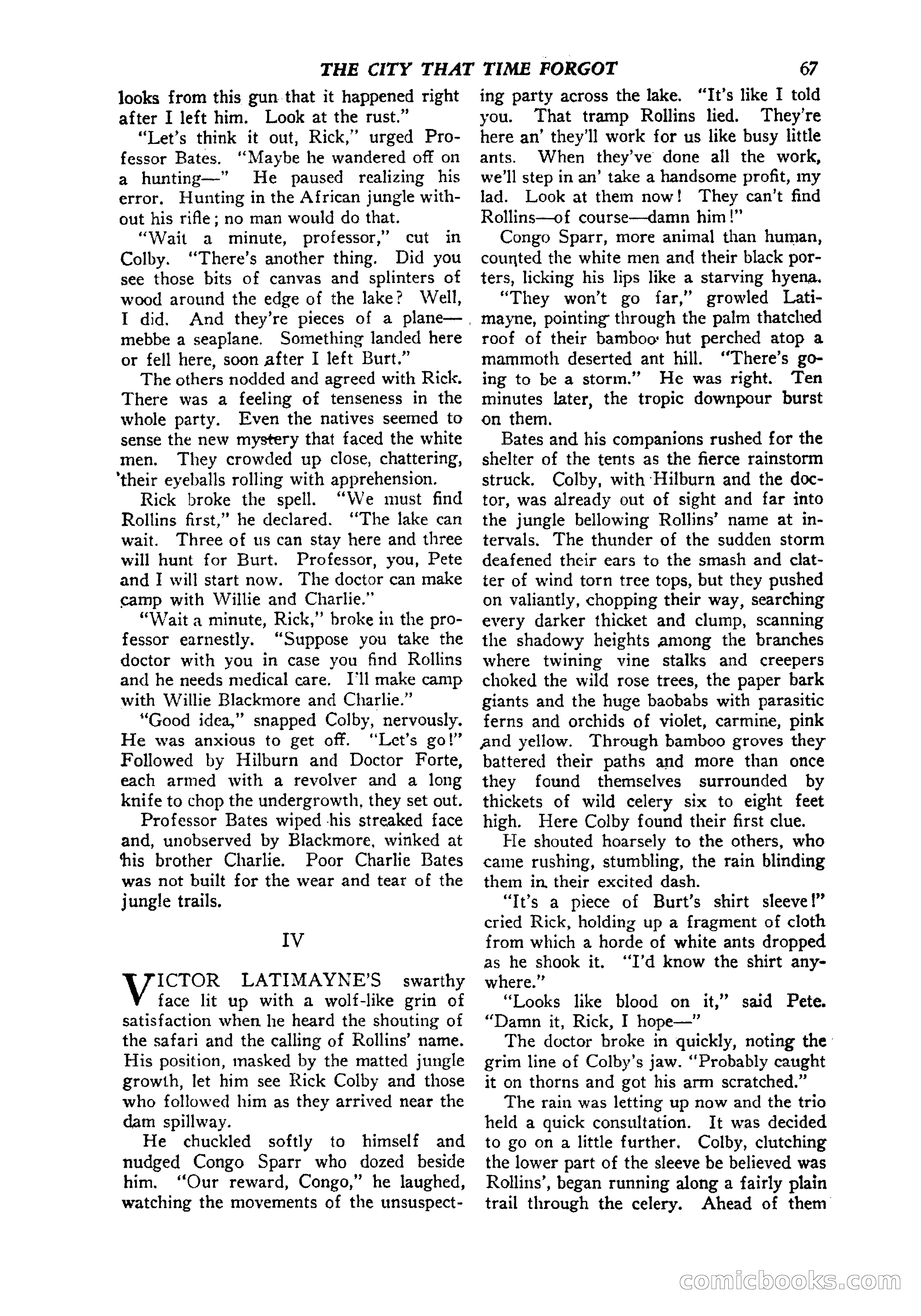 Jungle Stories, Vol. 1, No. 5 — page 69 of 132