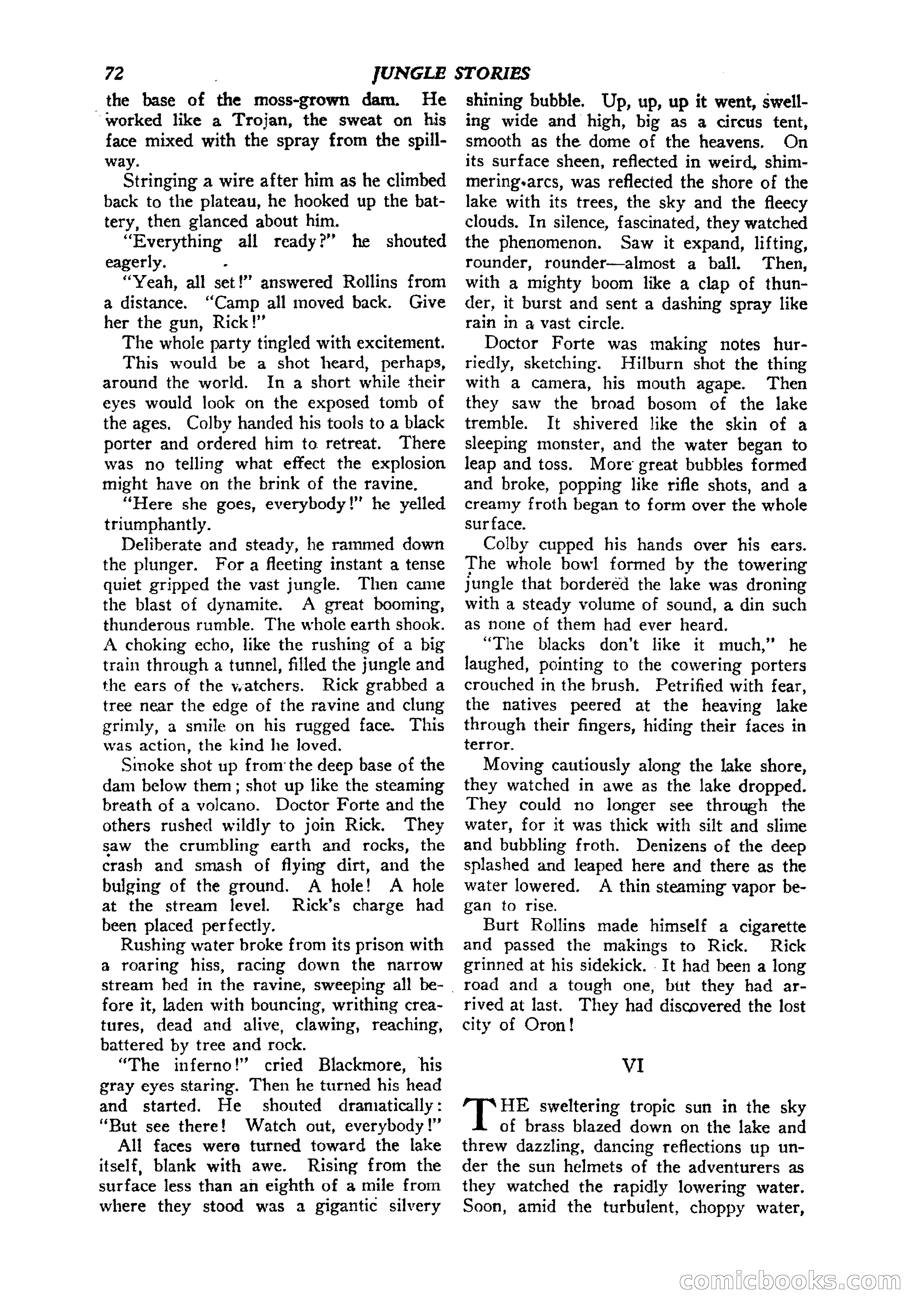 Jungle Stories, Vol. 1, No. 5 — page 74 of 132
