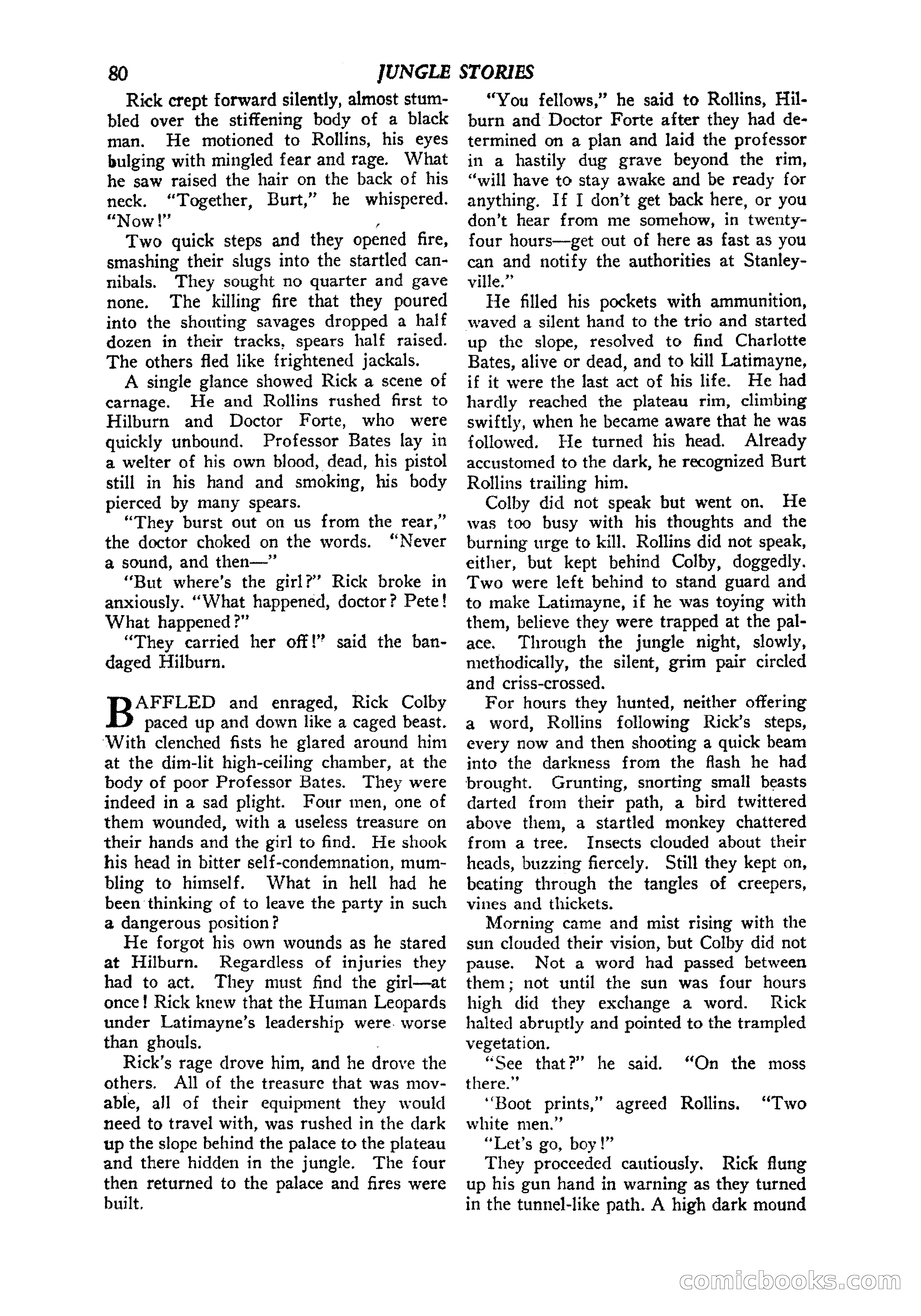 Jungle Stories, Vol. 1, No. 5 — page 82 of 132