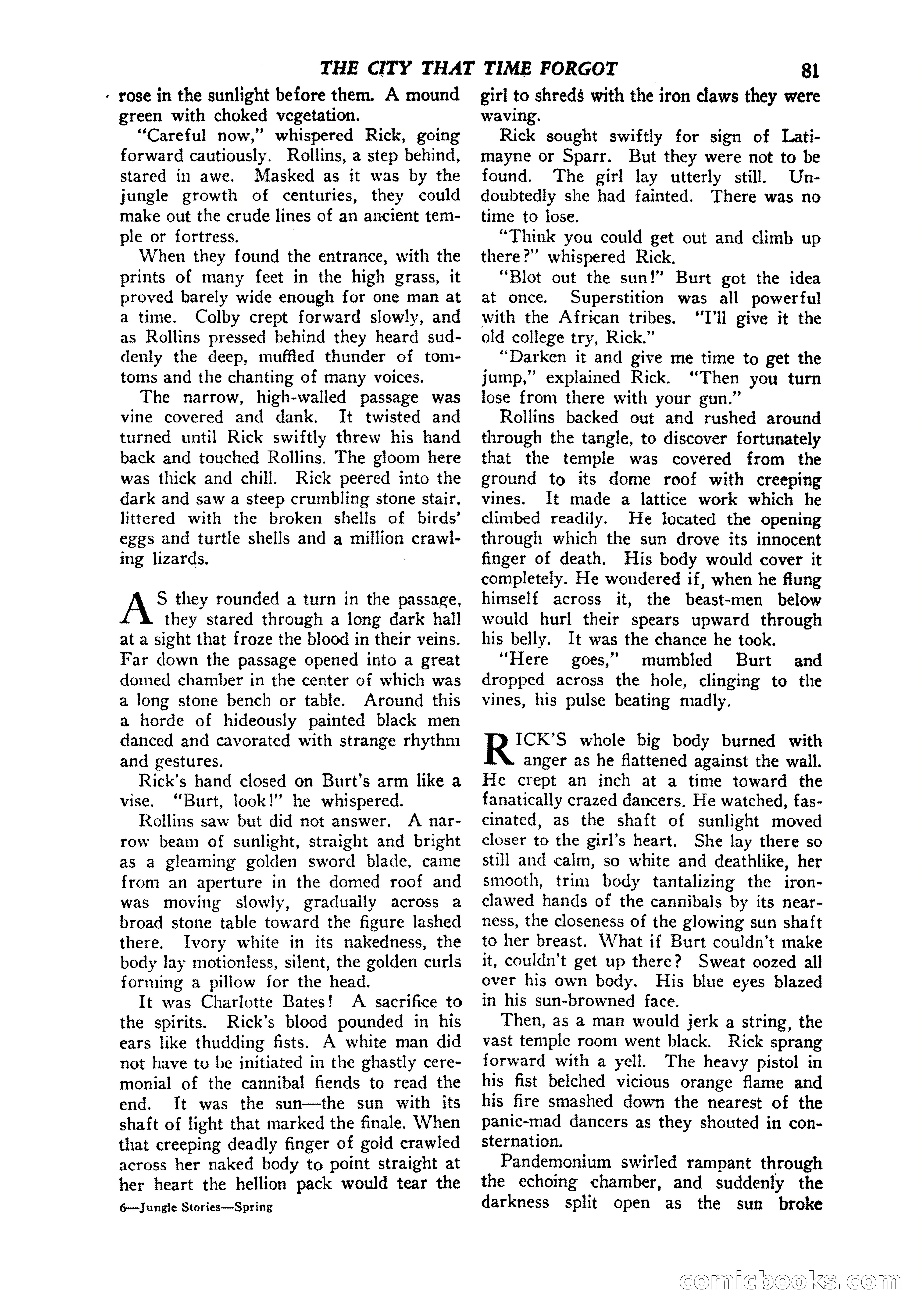 Jungle Stories, Vol. 1, No. 5 — page 83 of 132