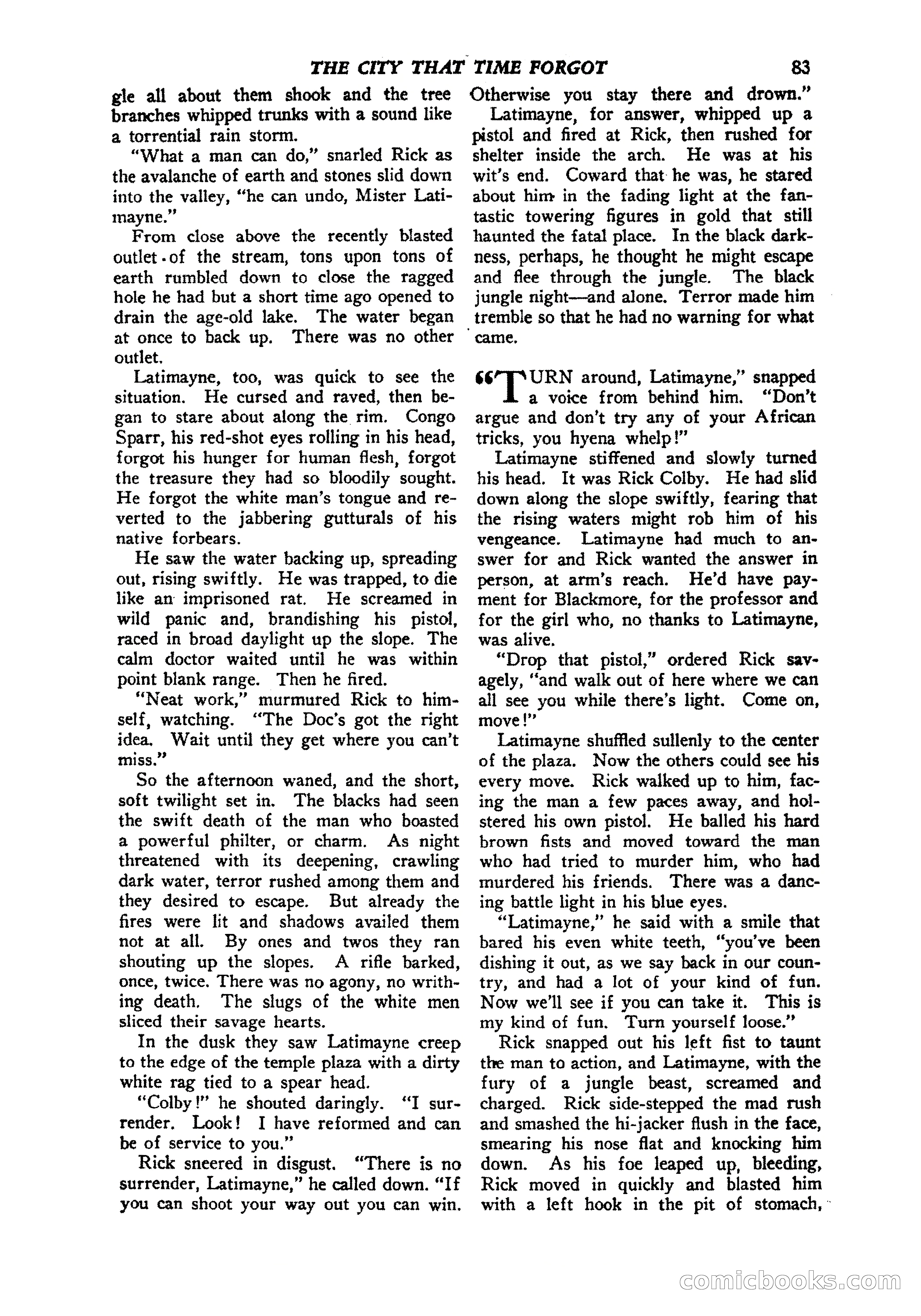 Jungle Stories, Vol. 1, No. 5 — page 85 of 132