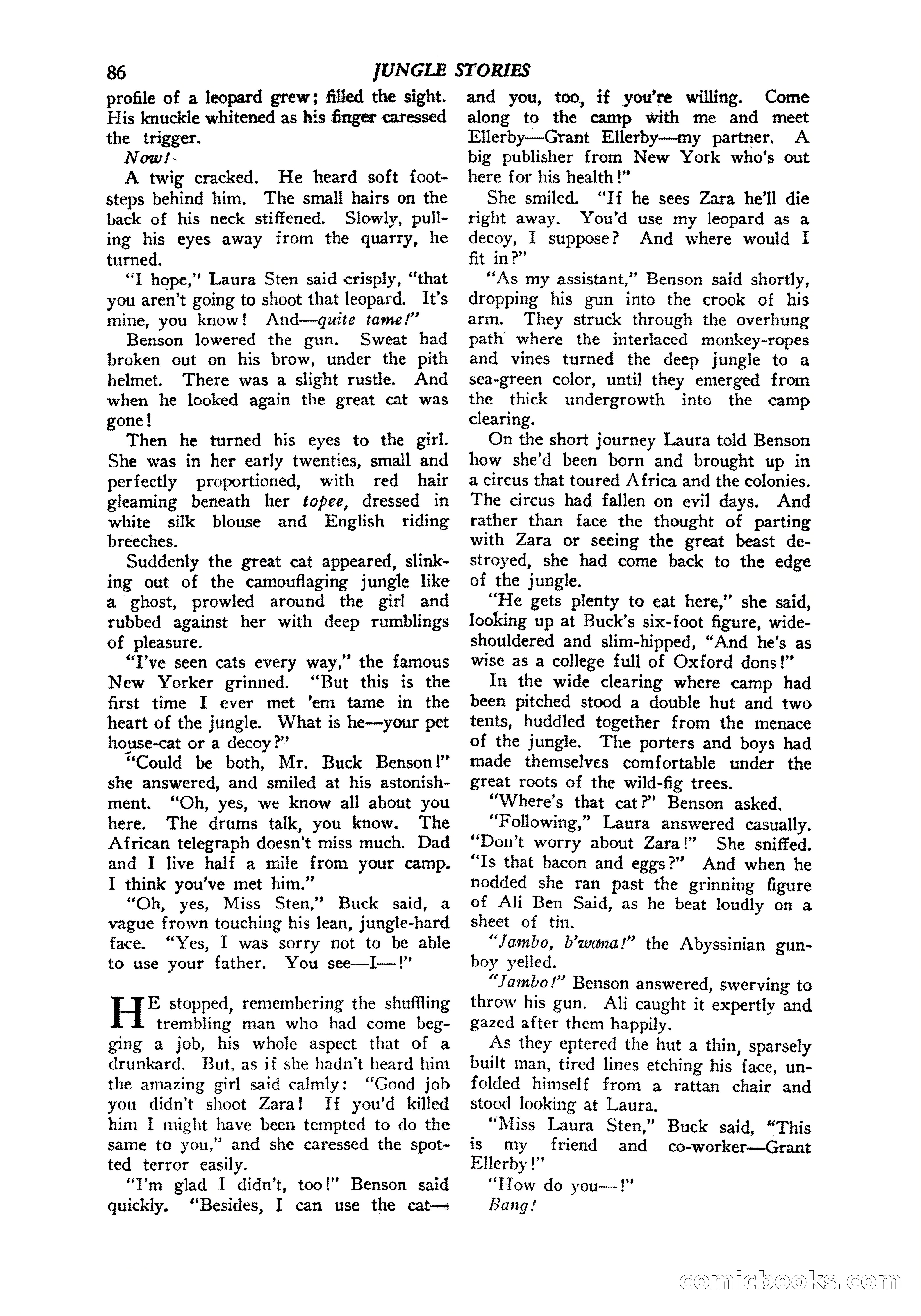 Jungle Stories, Vol. 1, No. 5 — page 88 of 132