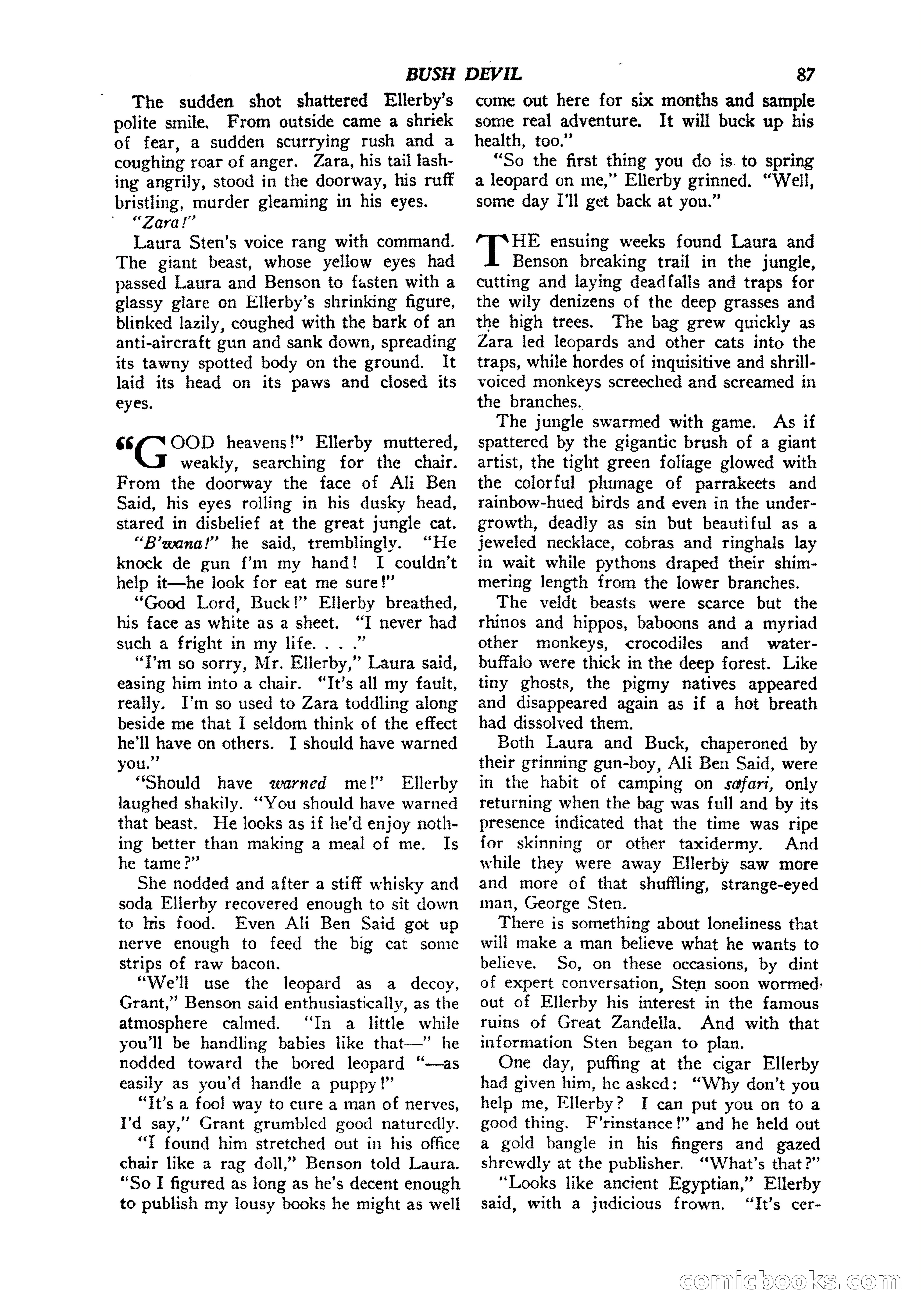 Jungle Stories, Vol. 1, No. 5 — page 89 of 132