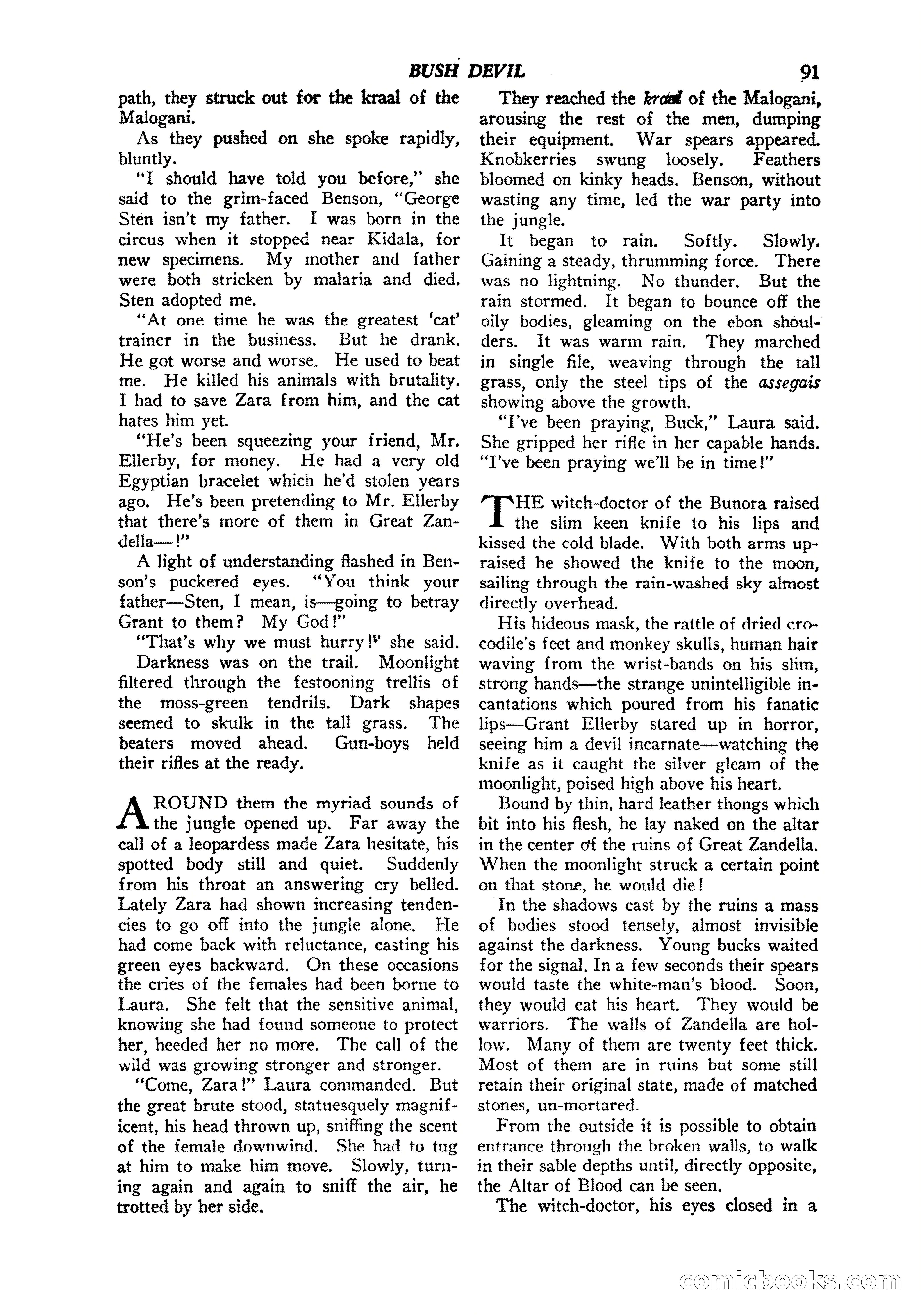 Jungle Stories, Vol. 1, No. 5 — page 93 of 132