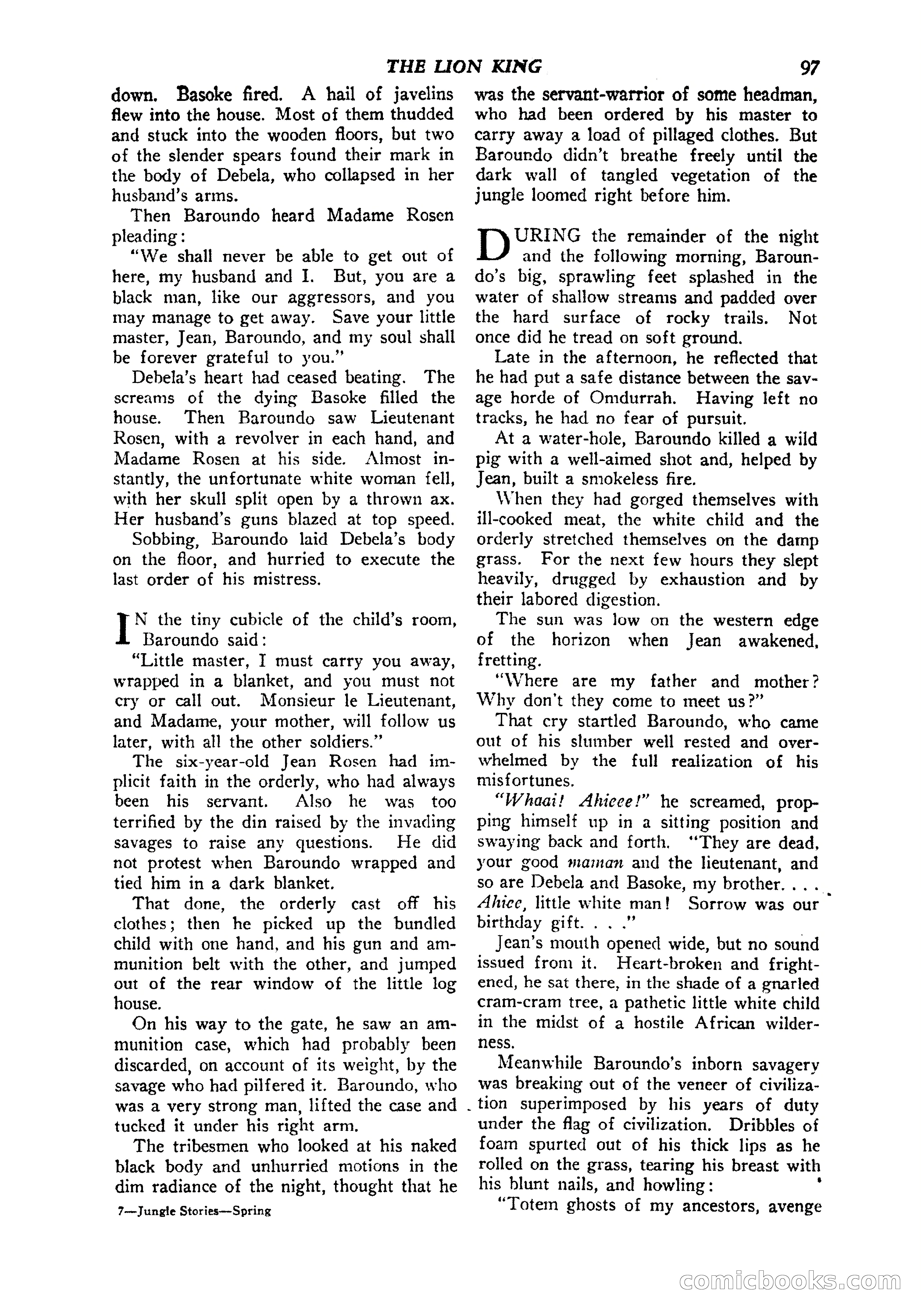 Jungle Stories, Vol. 1, No. 5 — page 99 of 132
