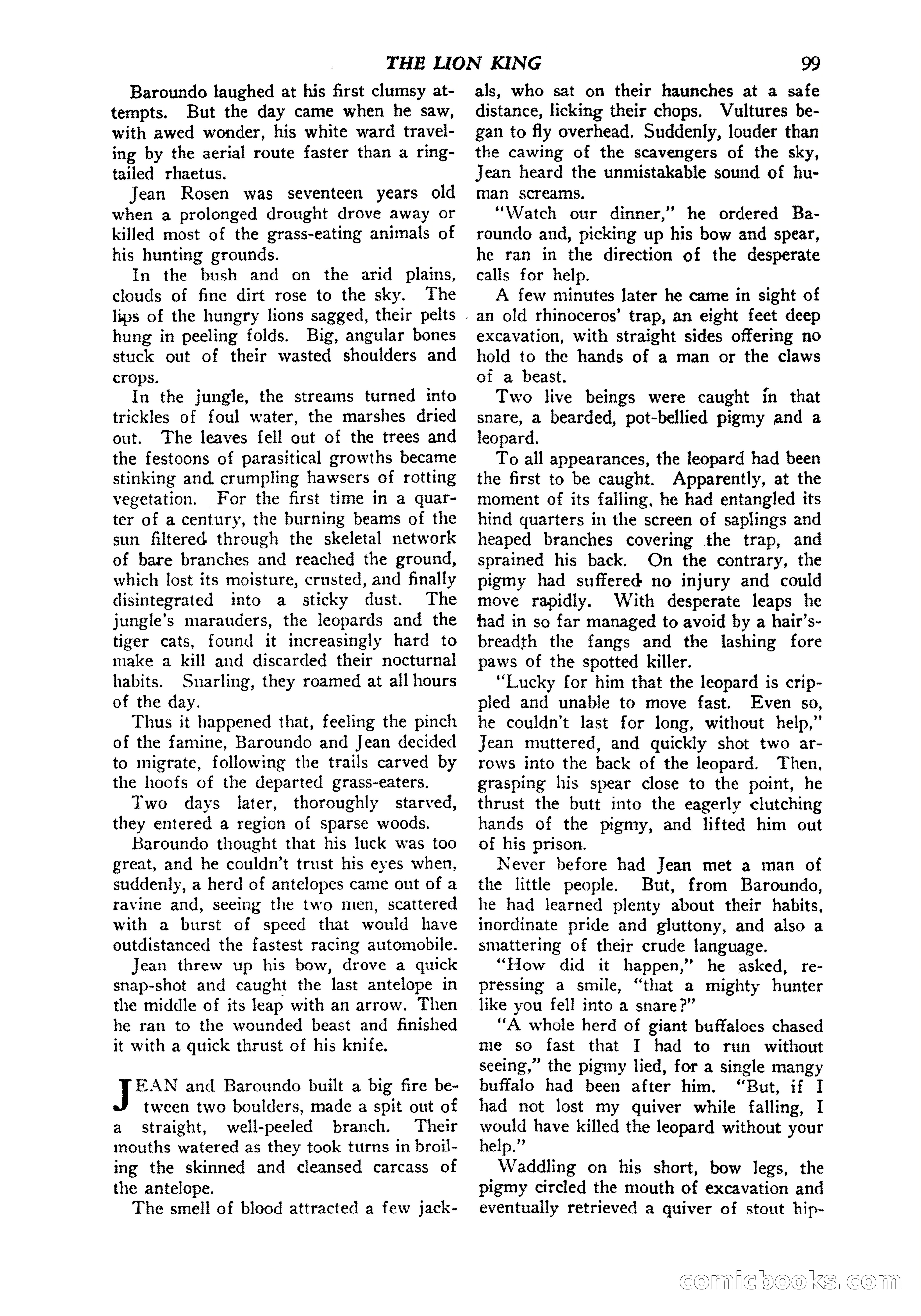 Jungle Stories, Vol. 1, No. 5 — page 101 of 132