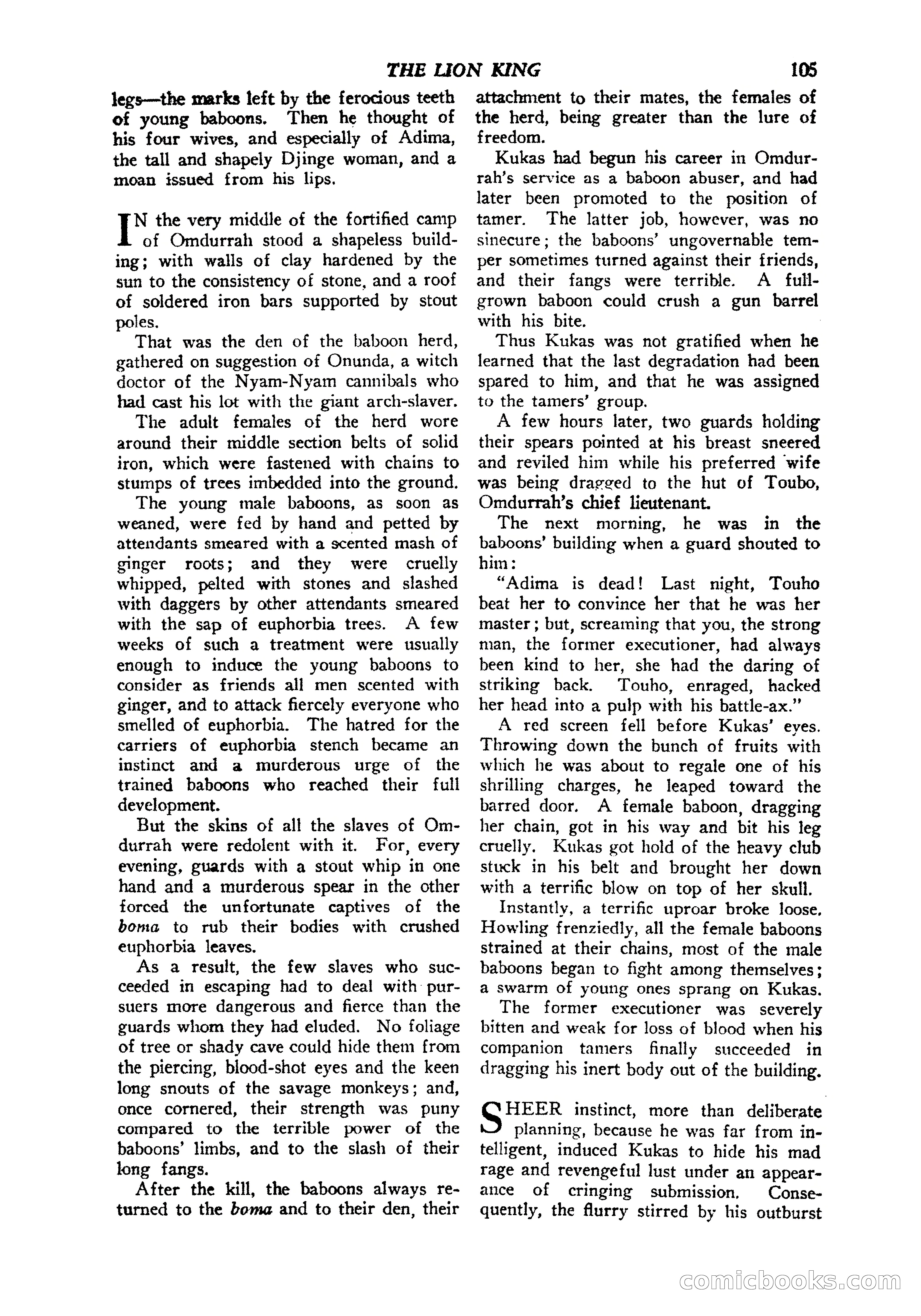 Jungle Stories, Vol. 1, No. 5 — page 107 of 132