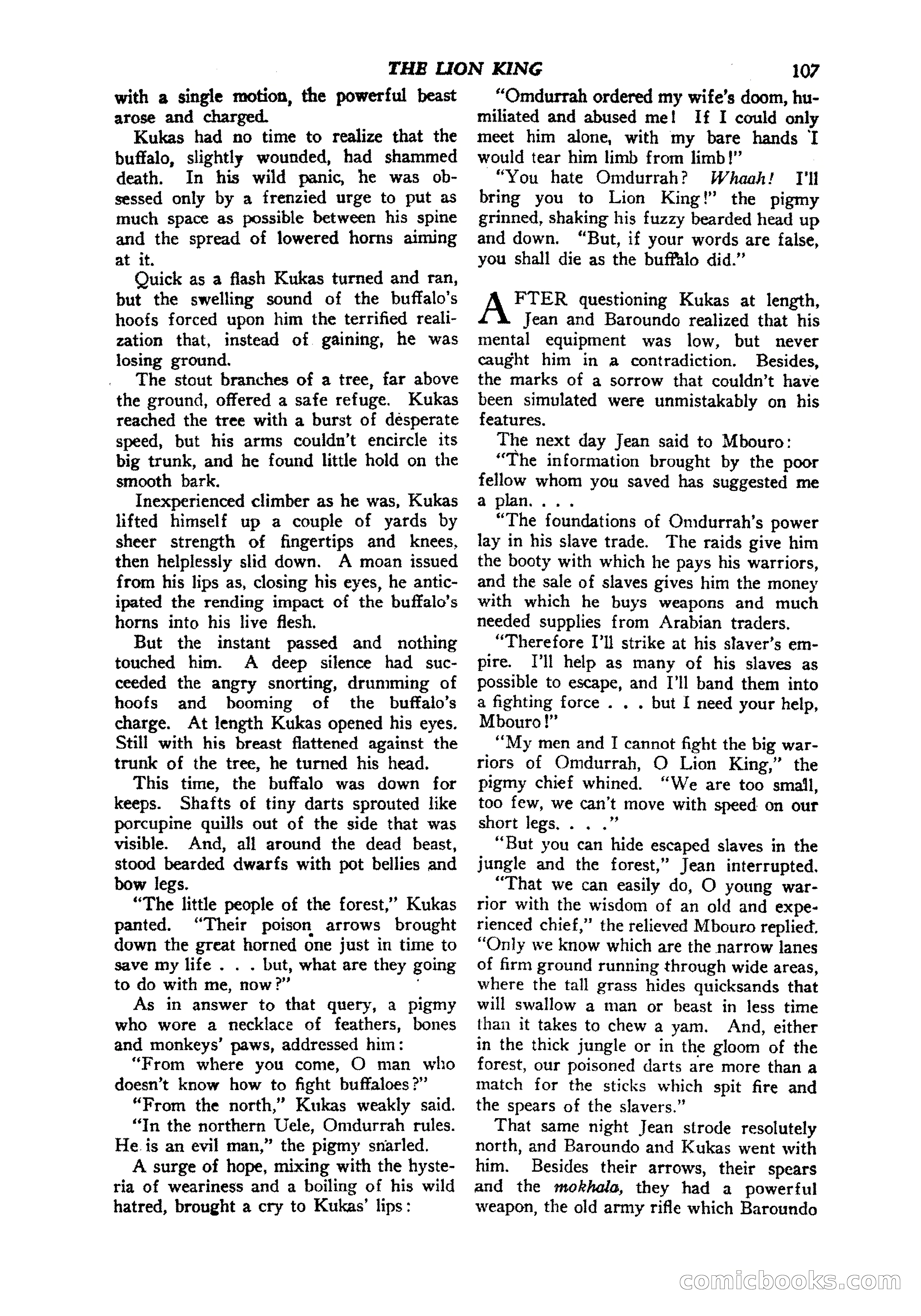 Jungle Stories, Vol. 1, No. 5 — page 109 of 132